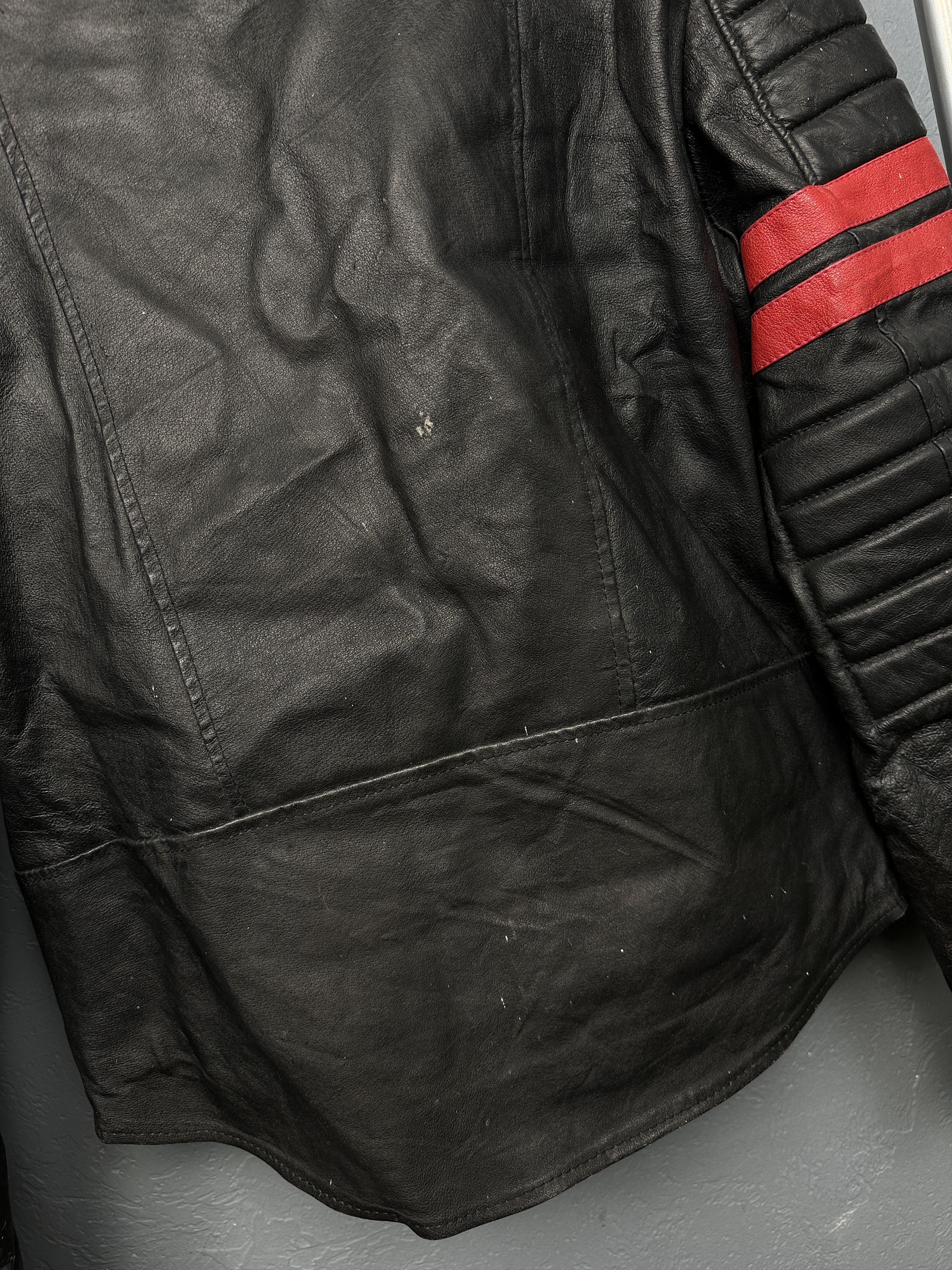 Genuine Leather 90s Vintage Mens Biker Leather Jacket Y2K Size US M / EU 48-50 / 2 - 16 Thumbnail