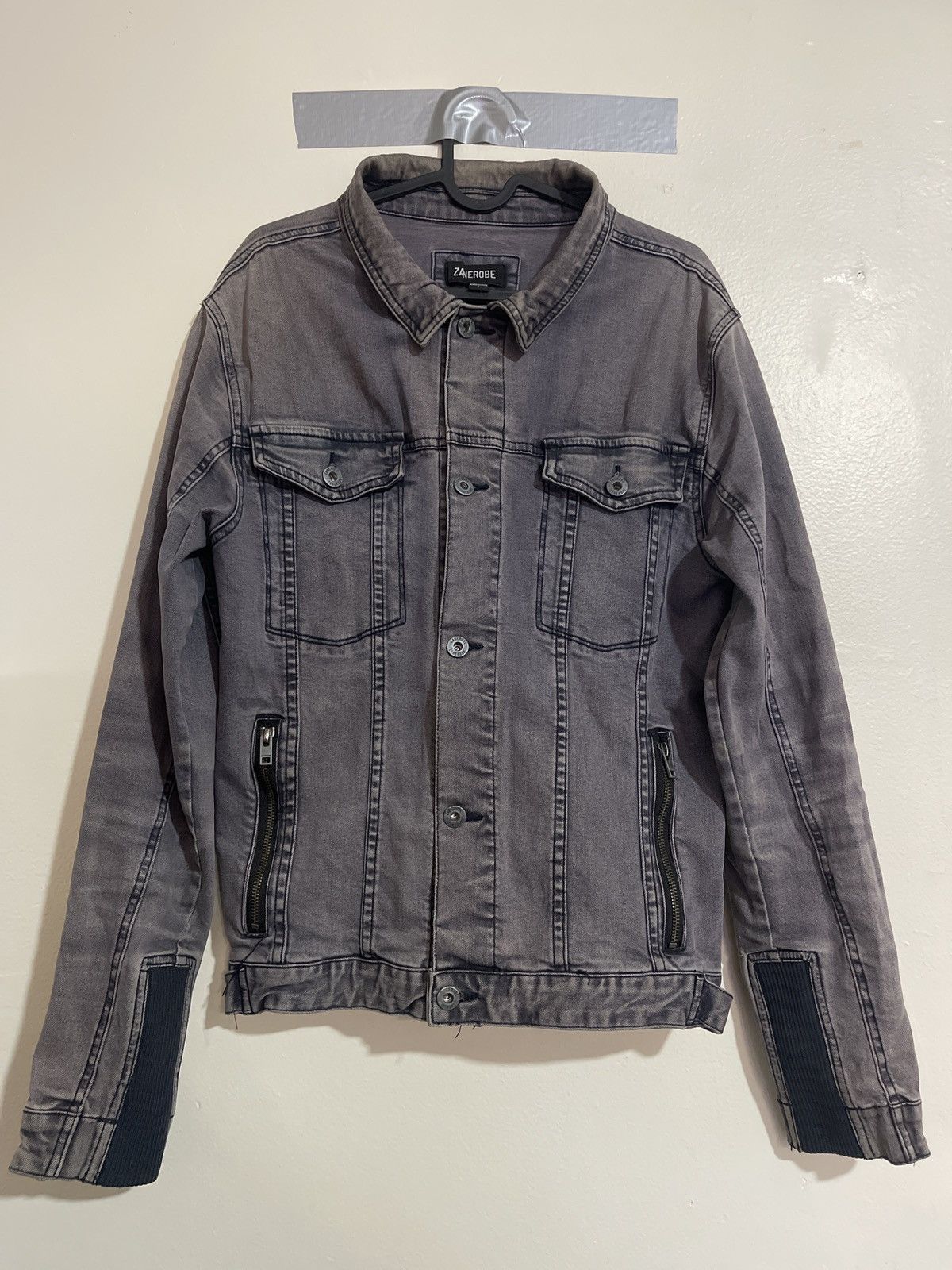 Zanerobe Zanerobe Grey Denim Jacket Size US S / EU 44-46 / 1 - 1 Thumbnail