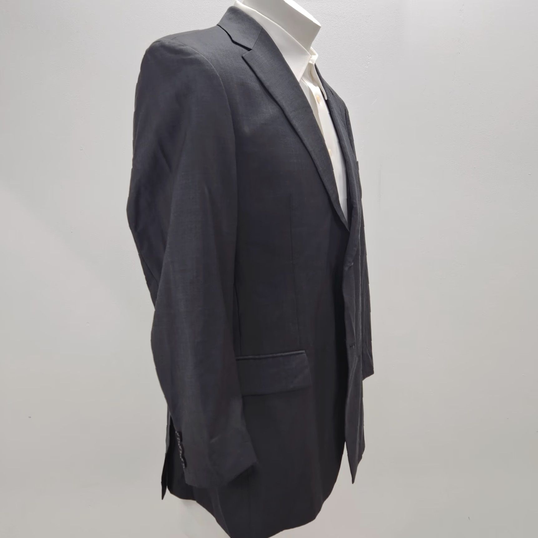 Hugo Boss VTG Hugo Boss Jacket Blazer Men 42R Wool Black Lined 2 Button Closure USA Shirt? Size 42R - 4 Thumbnail