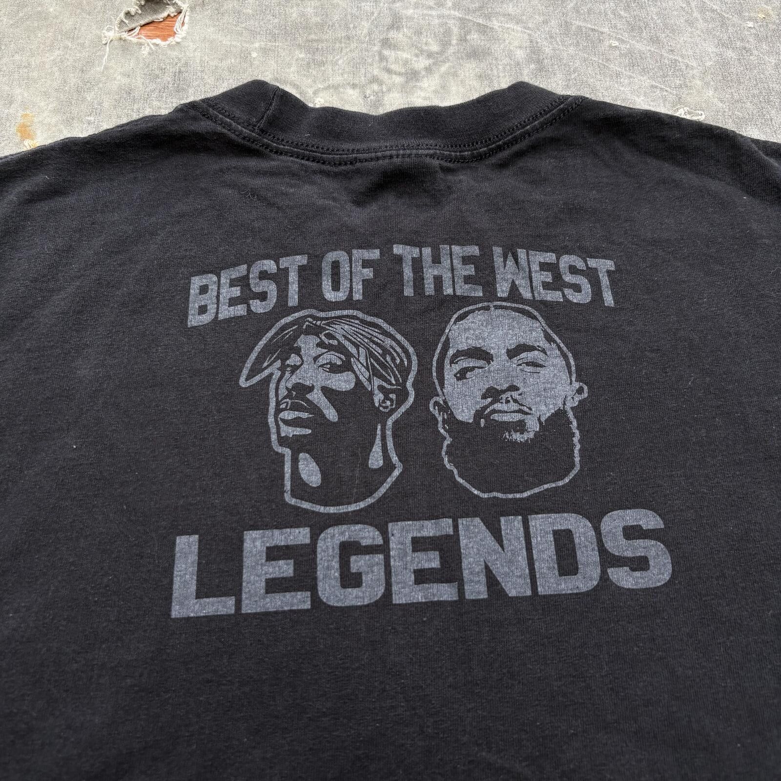 Rap Tees Vintage Y2K Best Of The West Tupac Nipsey Hussle Rap Shirt Size US XXL / EU 58 / 5 - 6 Thumbnail