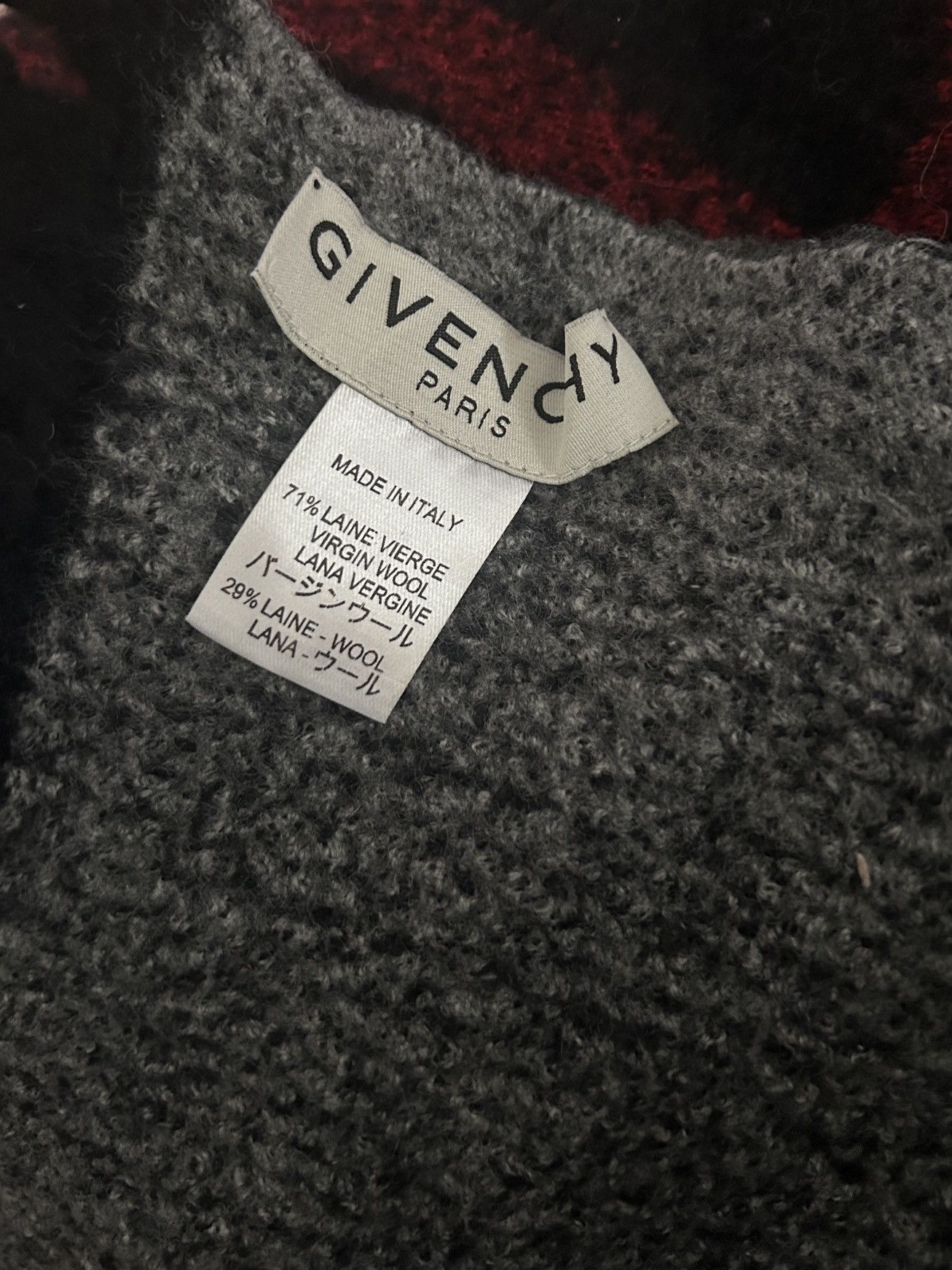 Givenchy Givenchy Paris Signature Logo Wool Scarf Size ONE SIZE - 2 Thumbnail