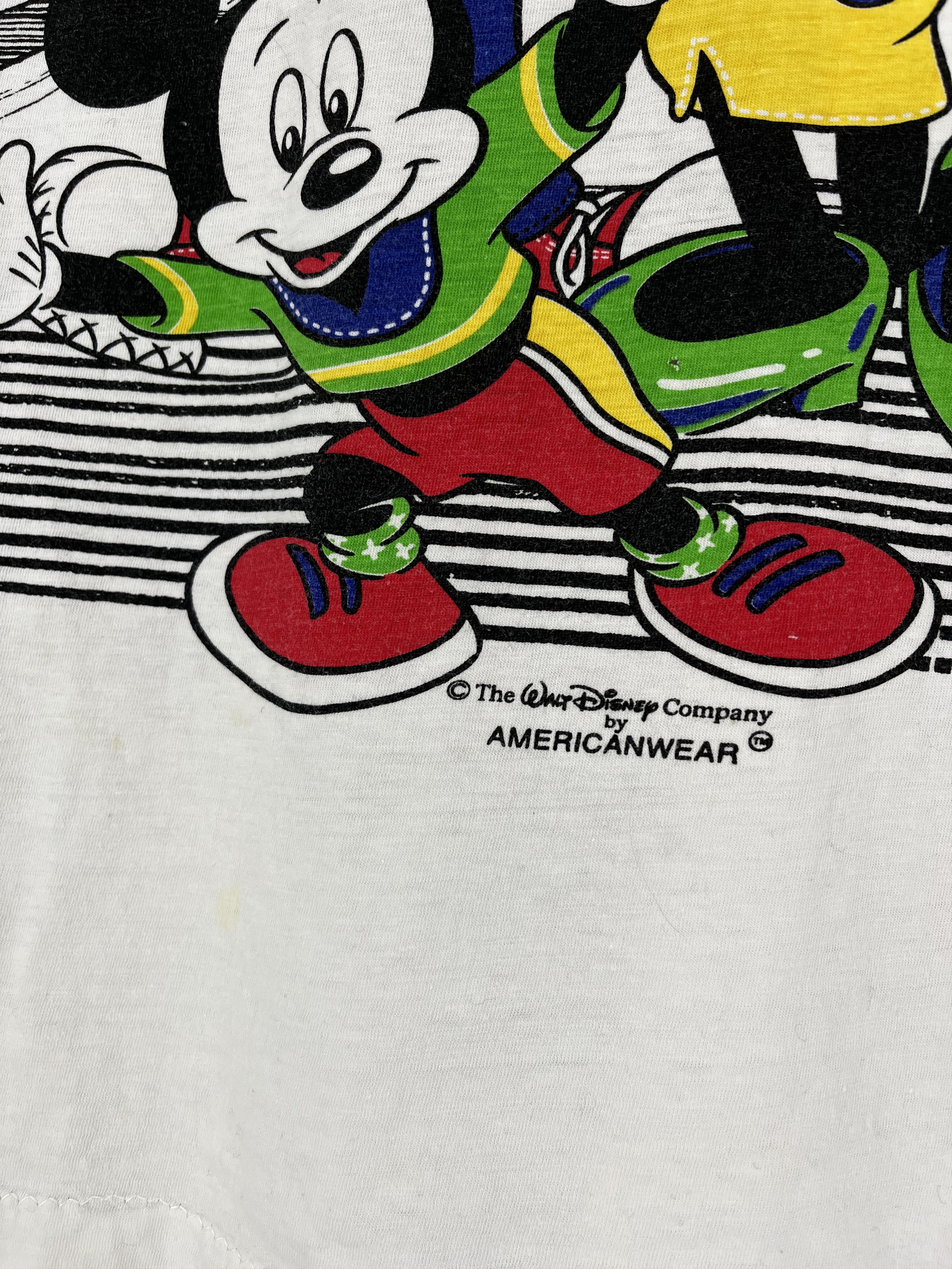 Disney VTG Disney Mickey & Family Colorblock T-Shirt Americanwear Size US XL / EU 56 / 4 - 8 Thumbnail
