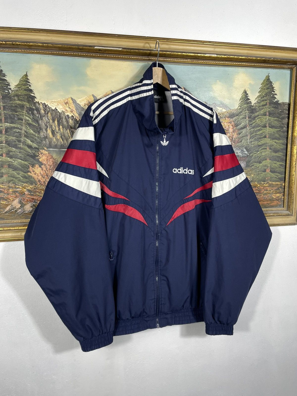 Adidas × Vintage Adidas Vintage 90s Baggy Oversize Light Jacket Windbreaker Size US XL / EU 56 / 4 - 3 Thumbnail