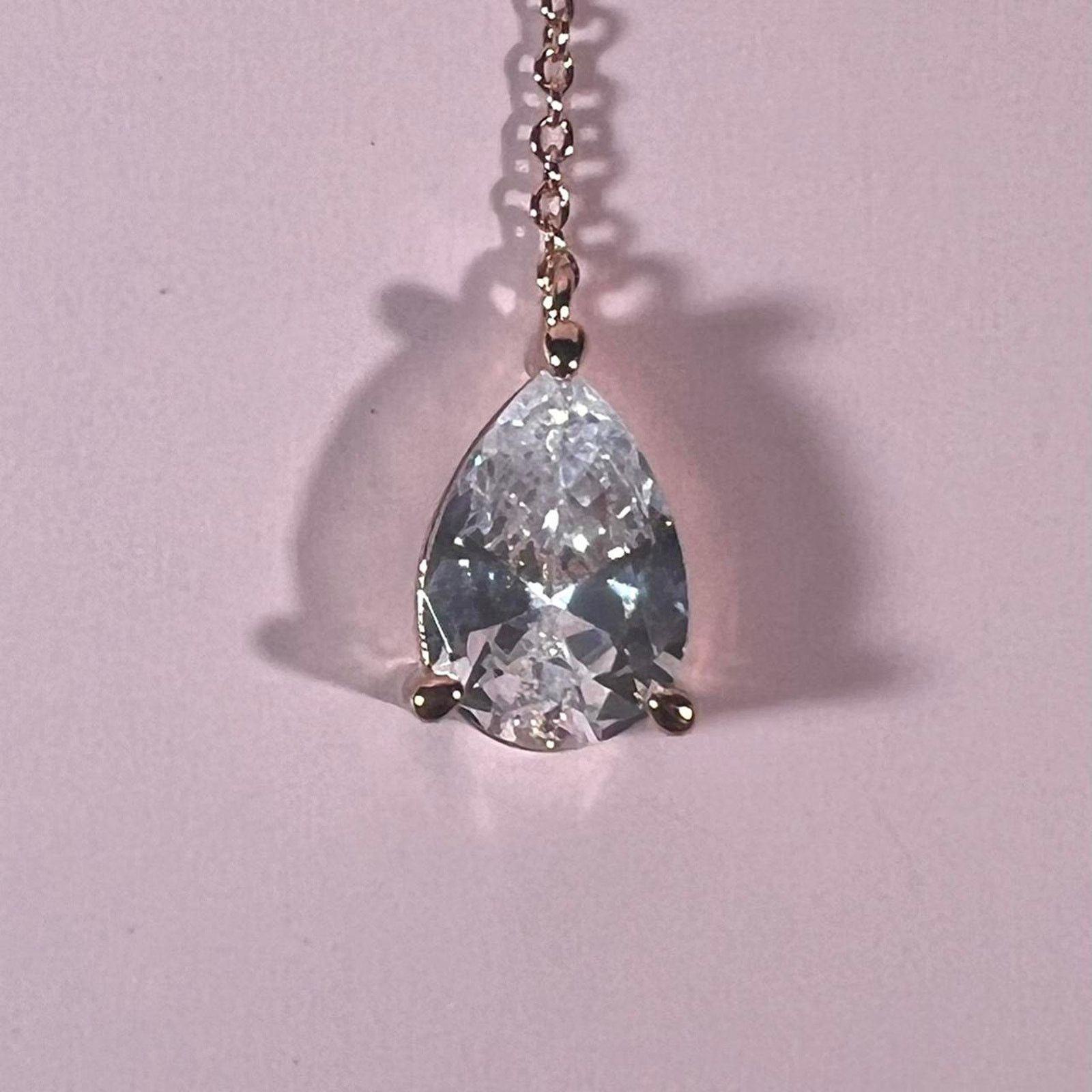 Jewelry Hespera rose gold drop necklace Size ONE SIZE - 3 Thumbnail