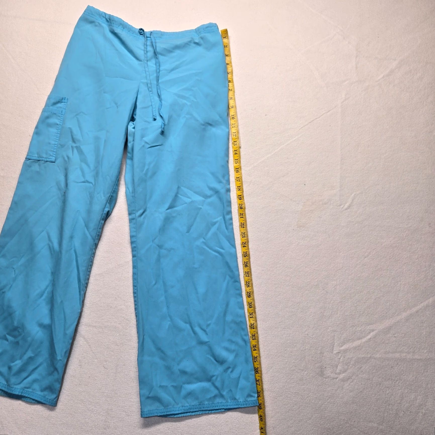 Vintage VINTAGE SB Scrubs Womens Medical Uniform Pants Long Elastic Drawstring Pocket Medium Blue Women Size 32" / US 10 / IT 46 - 7 Thumbnail