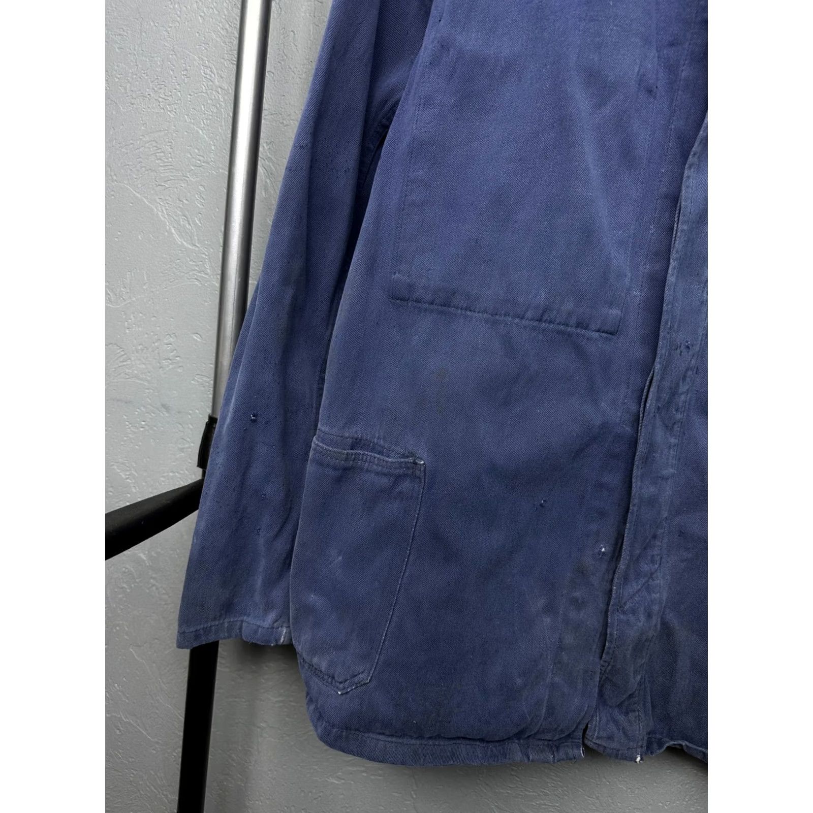 Vintage VINTAGE Le Laboureur Jacket Chore Utility 90s blue Size L Mens Weathered Distressed 90s Retro Classic Workwear Shirt/Coat Size US L / EU 52-54 / 3 - 3 Thumbnail