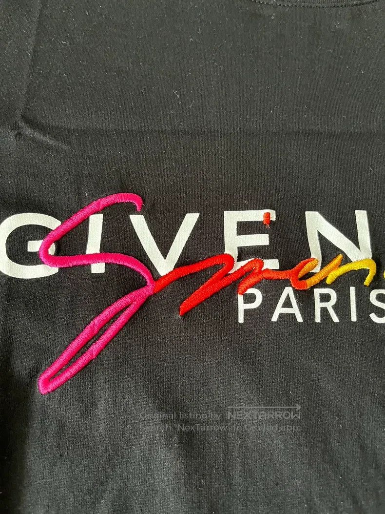 Givenchy Givenchy Colorful Embroidered Logo Crewneck T-Shirt Size US S / EU 44-46 / 1 - 3 Thumbnail