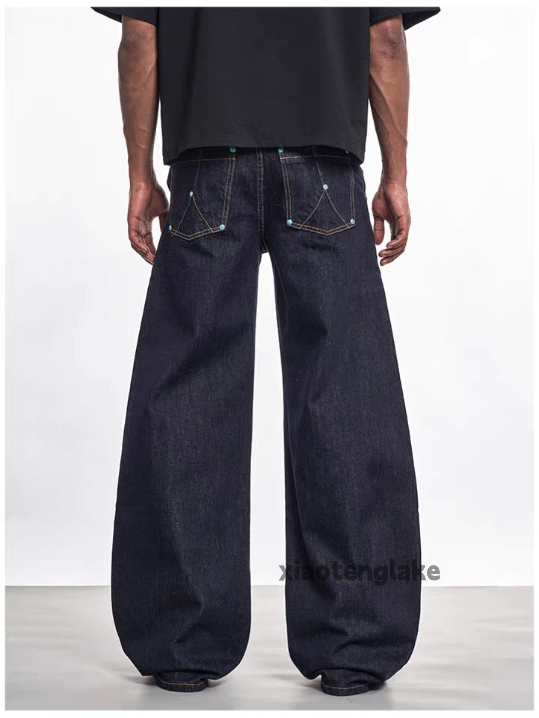 Vintage Custom unisex utility loose baggy skate hiphop jeans Size US 28 / EU 44 - 5 Thumbnail