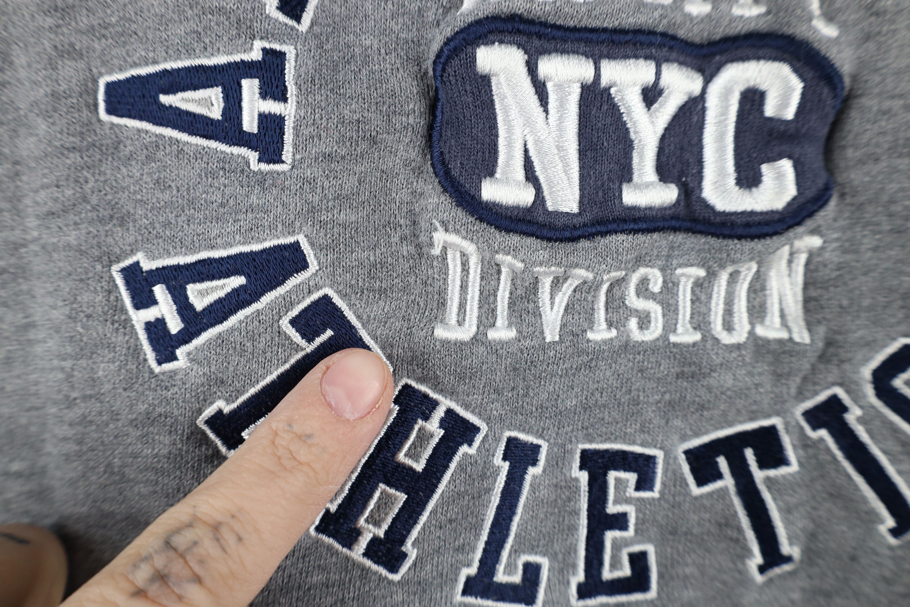 Aeropostale × Vintage Vintage 90s Y2K Aeropostale New York Athletics Hoodie Gray Size US M / EU 48-50 / 2 - 5 Thumbnail