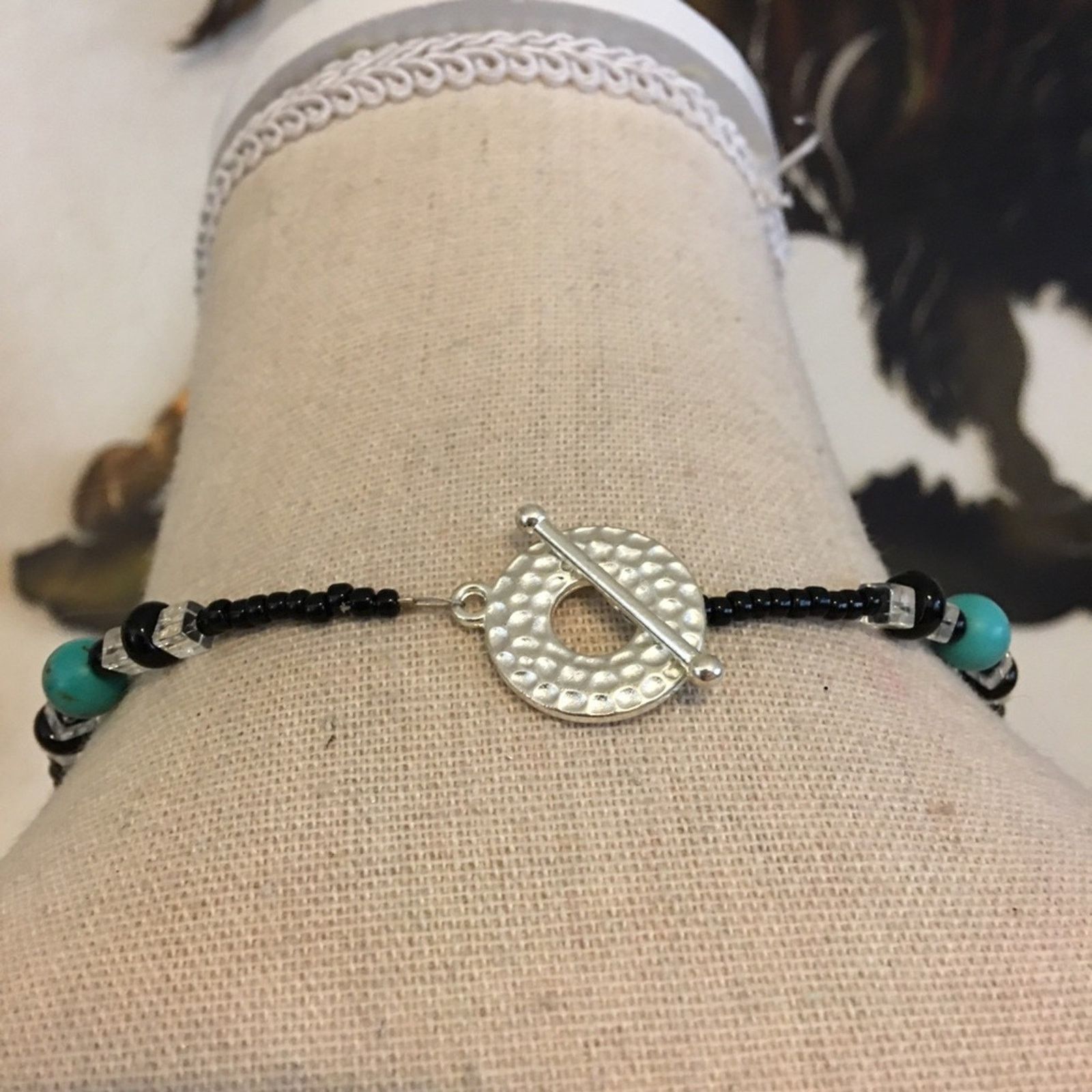 Jewelry Faux turquoise pearl glass beaded necklace Size ONE SIZE - 5 Thumbnail
