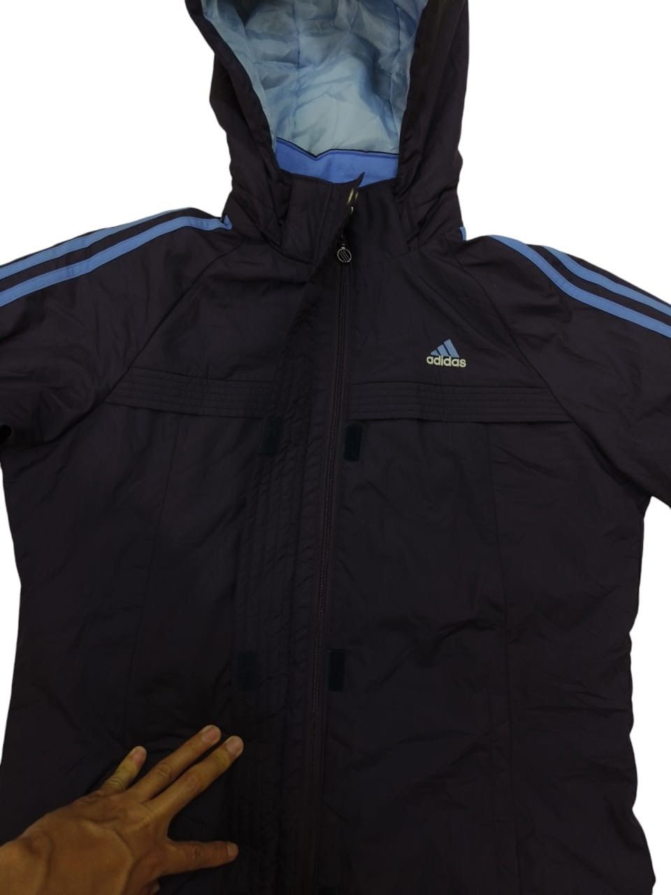 Adidas Adidas Windbreaker Rain Jacket in Navy Blue Size US M / EU 48-50 / 2 - 4 Thumbnail