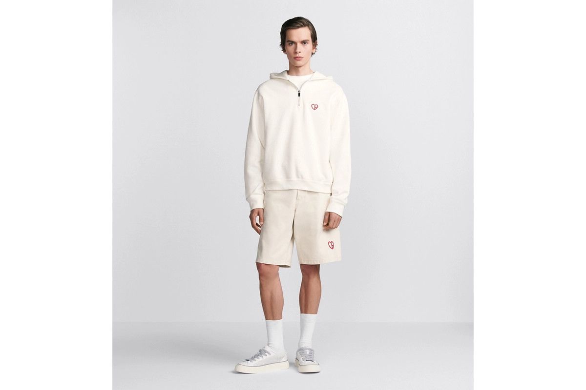 Dior o1bcso1str0226 Relaxed-Fit Hooded Sweatshirt in White Size US S / EU 44-46 / 1 - 5 Thumbnail