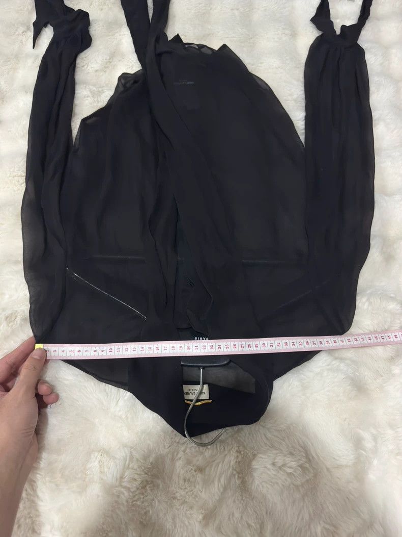 Saint Laurent Paris Saint laurent paris Silk see-through multi-streamer shirt 2 Size XS / US 0-2 / IT 36-38 - 5 Thumbnail