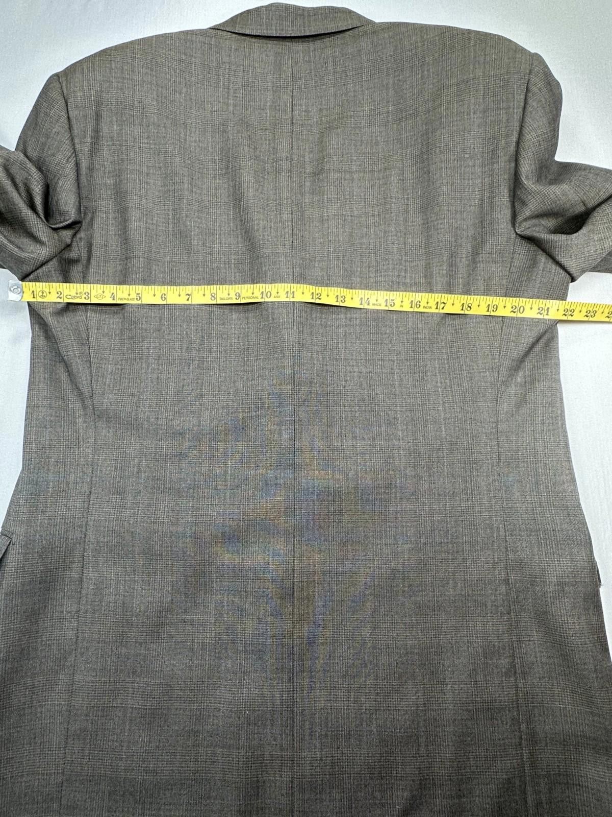 Barneys New York Piatelli Barneys New York 100% Wool 3-Button Blazer Brown 42 Size 42R - 8 Thumbnail