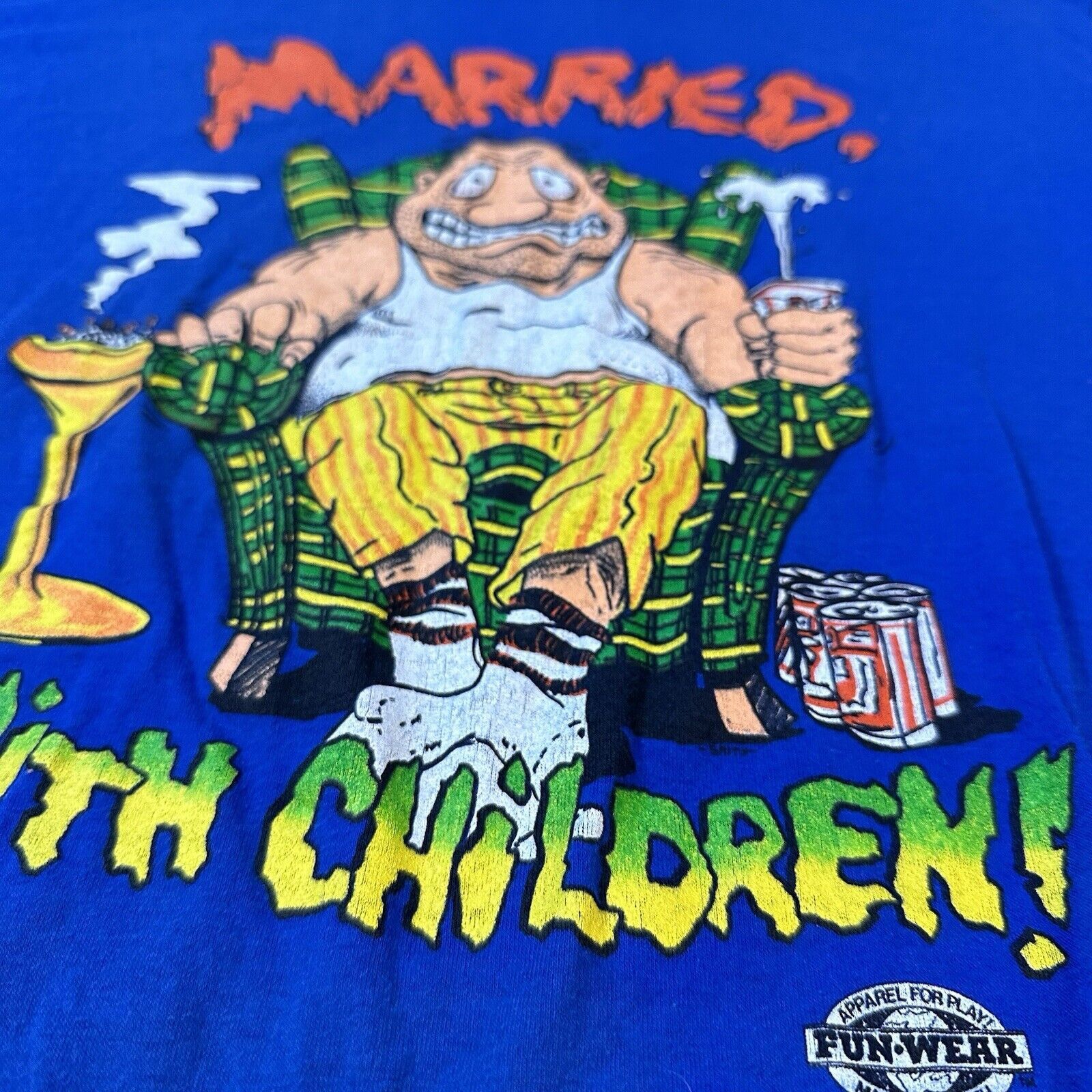 Vintage Vintage 90s Tee L Married With Kids Single Stitch Humor Size US L / EU 52-54 / 3 - 4 Thumbnail