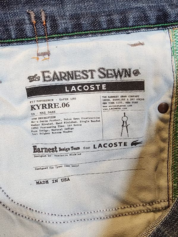 Lacoste Lacoste Small Logo Navy Denim Jeans Size US 33 - 6 Thumbnail
