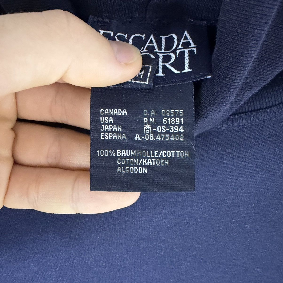 Escada Sport Vintage Escada Sport Turtleneck Blue Longsleeve Sweater Size US M / EU 48-50 / 2 - 4 Thumbnail