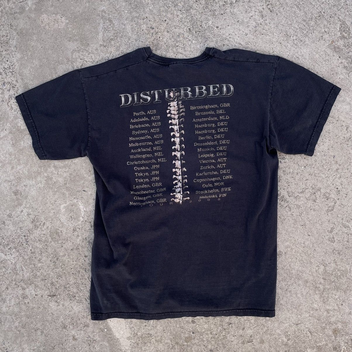 Vintage Vintage Disturbed T-shirts Rock Band Tee 90s Big Logo Y2K Size US L / EU 52-54 / 3 - 2 Thumbnail