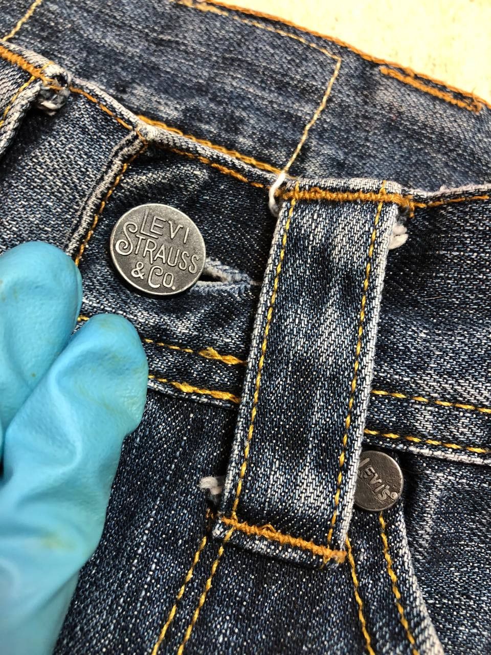 Levi's Vintage Levis Jeans 29x34 Dark Wash Straight STREETWEAR Size 29" - 4 Thumbnail