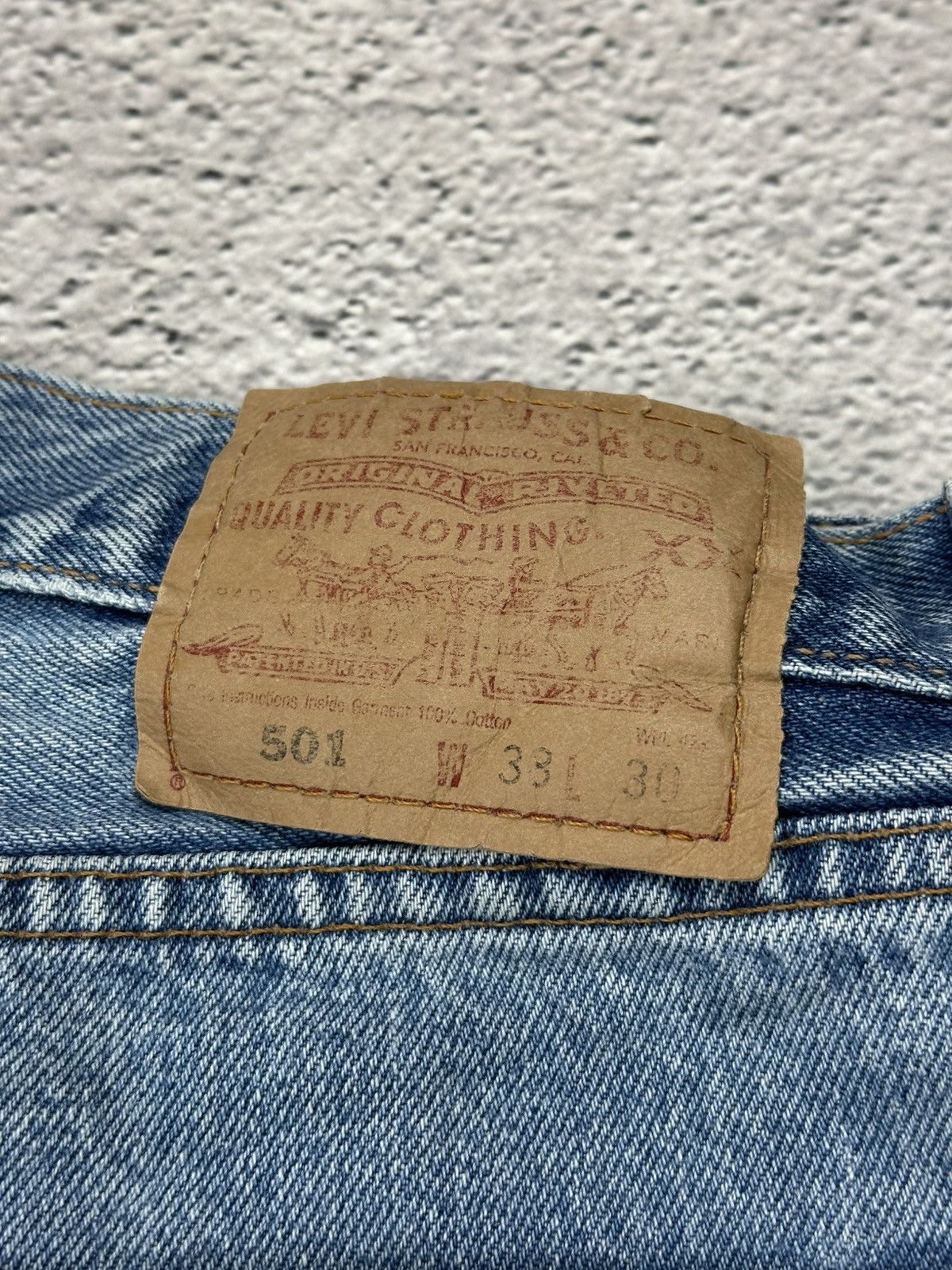 Levi's Vintage Clothing Vintage Levis 501 Washed Denim Blue Jeans 90s Rare Bootcut Size US 38 / EU 54 - 6 Thumbnail