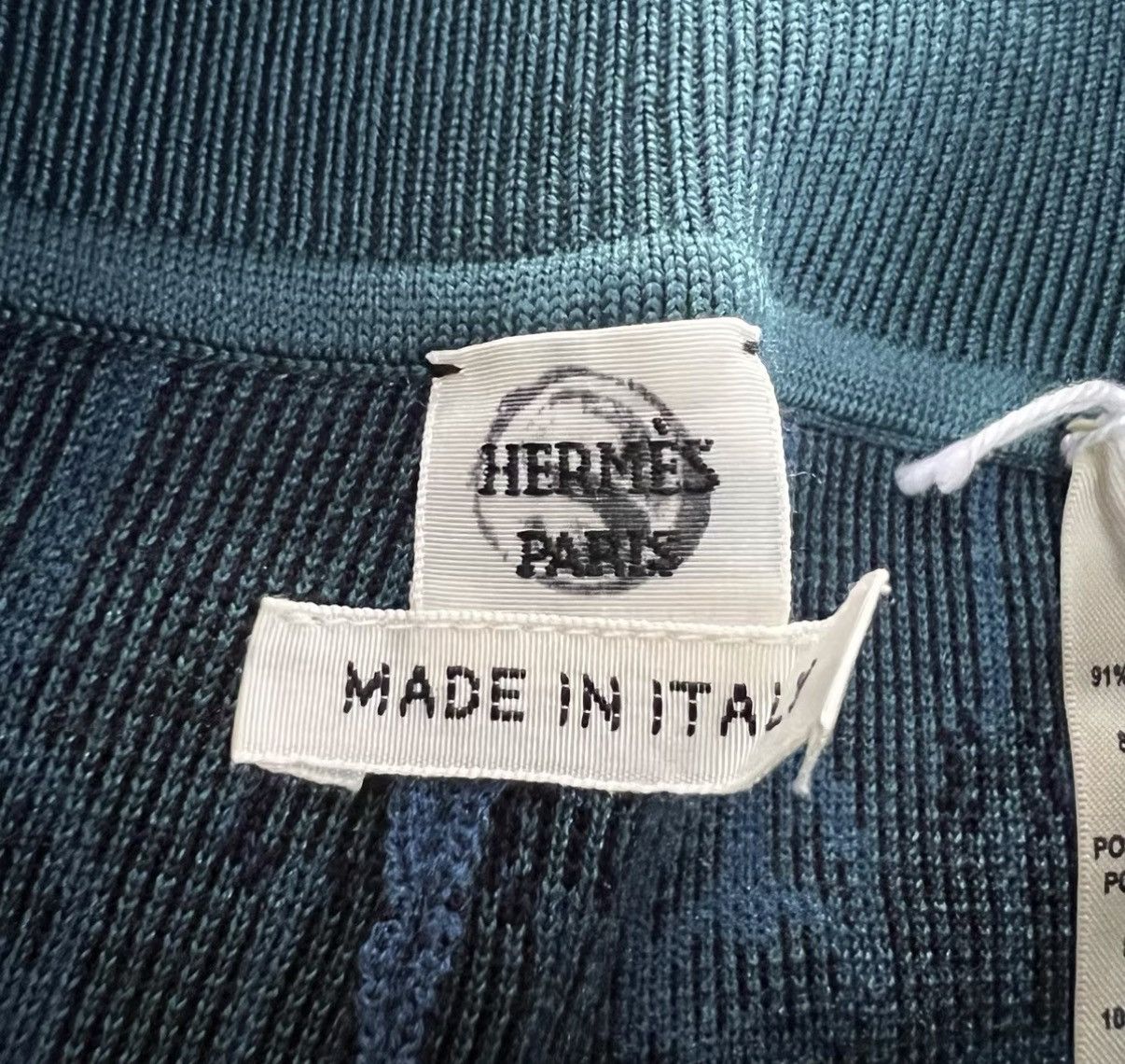 Hermes Hermès Blue Pattern All-over Print Knit Sweatpants J41 Size 24" / US 00 / IT 34 - 3 Thumbnail