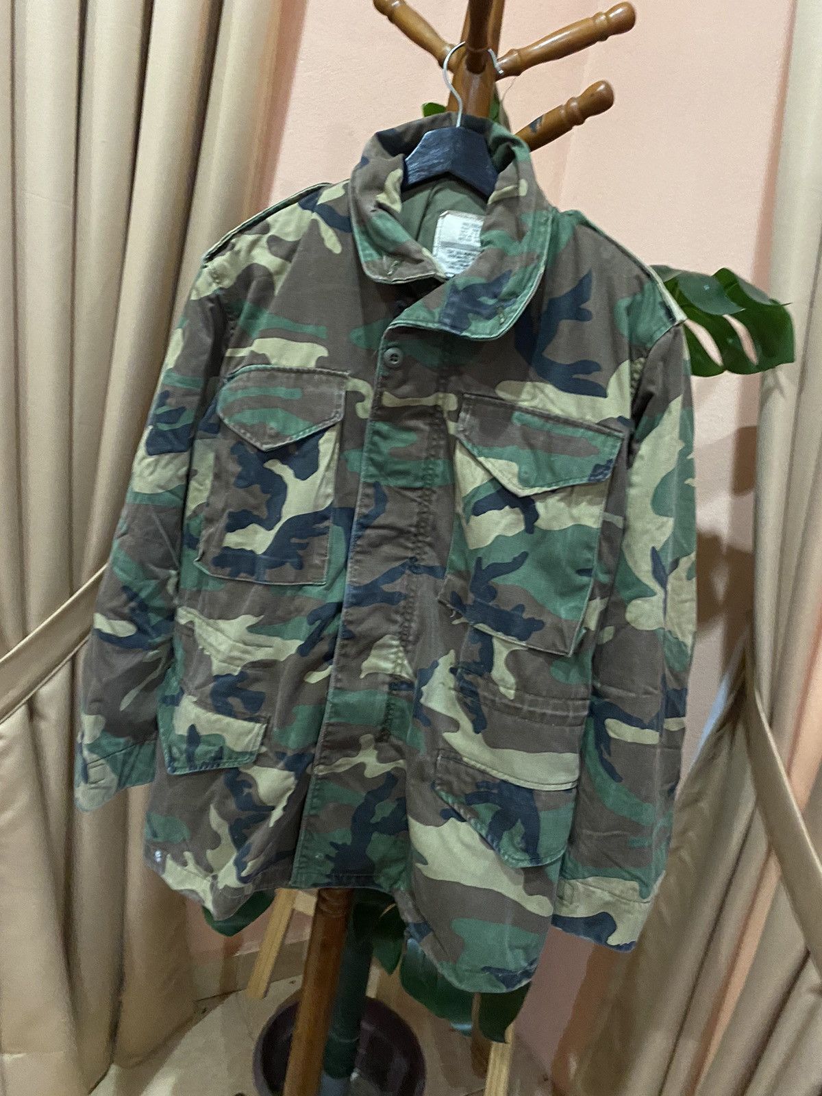 Alpha Industries 1980s-90s ALPHA INDUSTRIES M65 WOODLAND CAMO FIELD JACKET Size US S / EU 44-46 / 1 - 2 Thumbnail