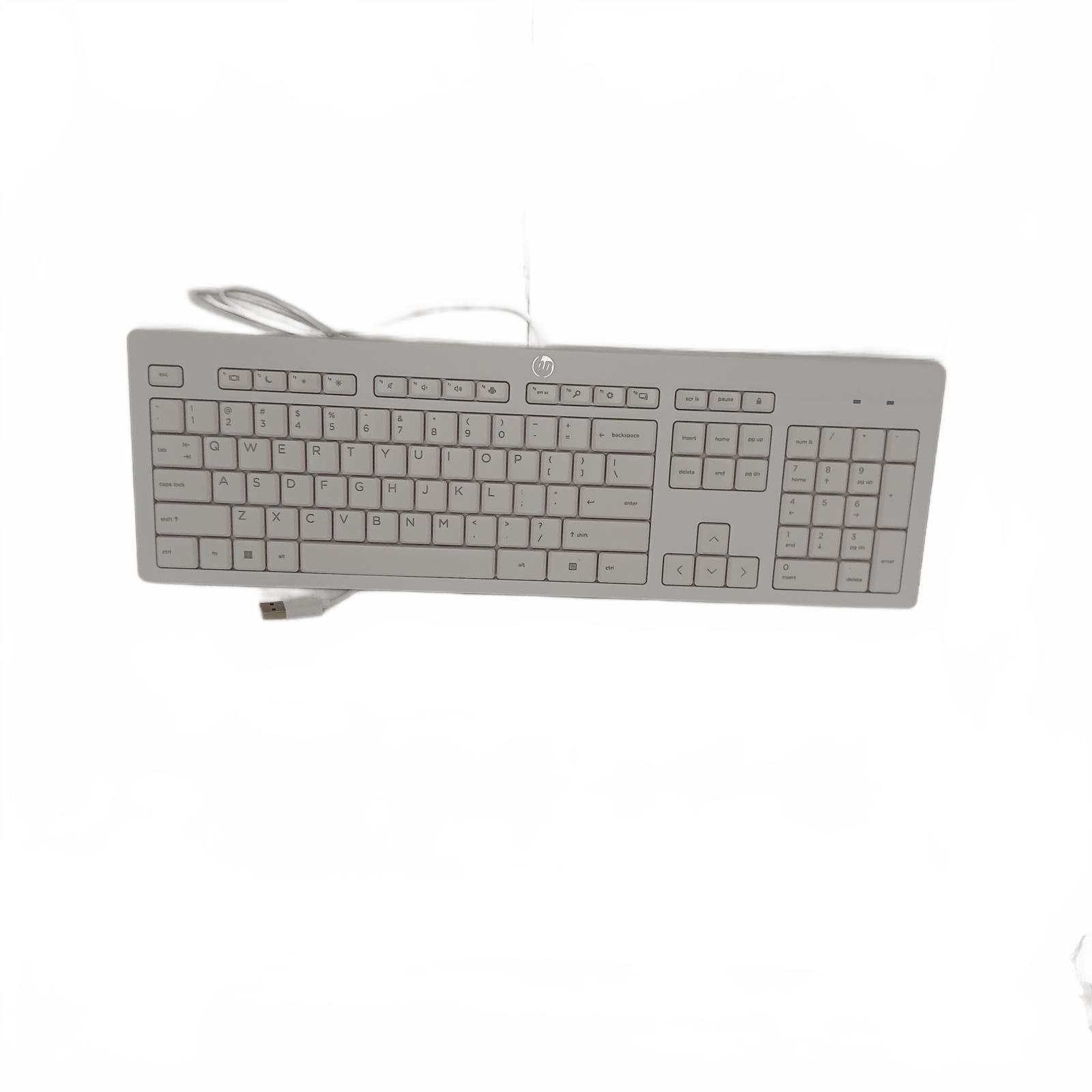 Designer HP 125 Wired USB Keyboard White Size ONE SIZE - 2 Thumbnail