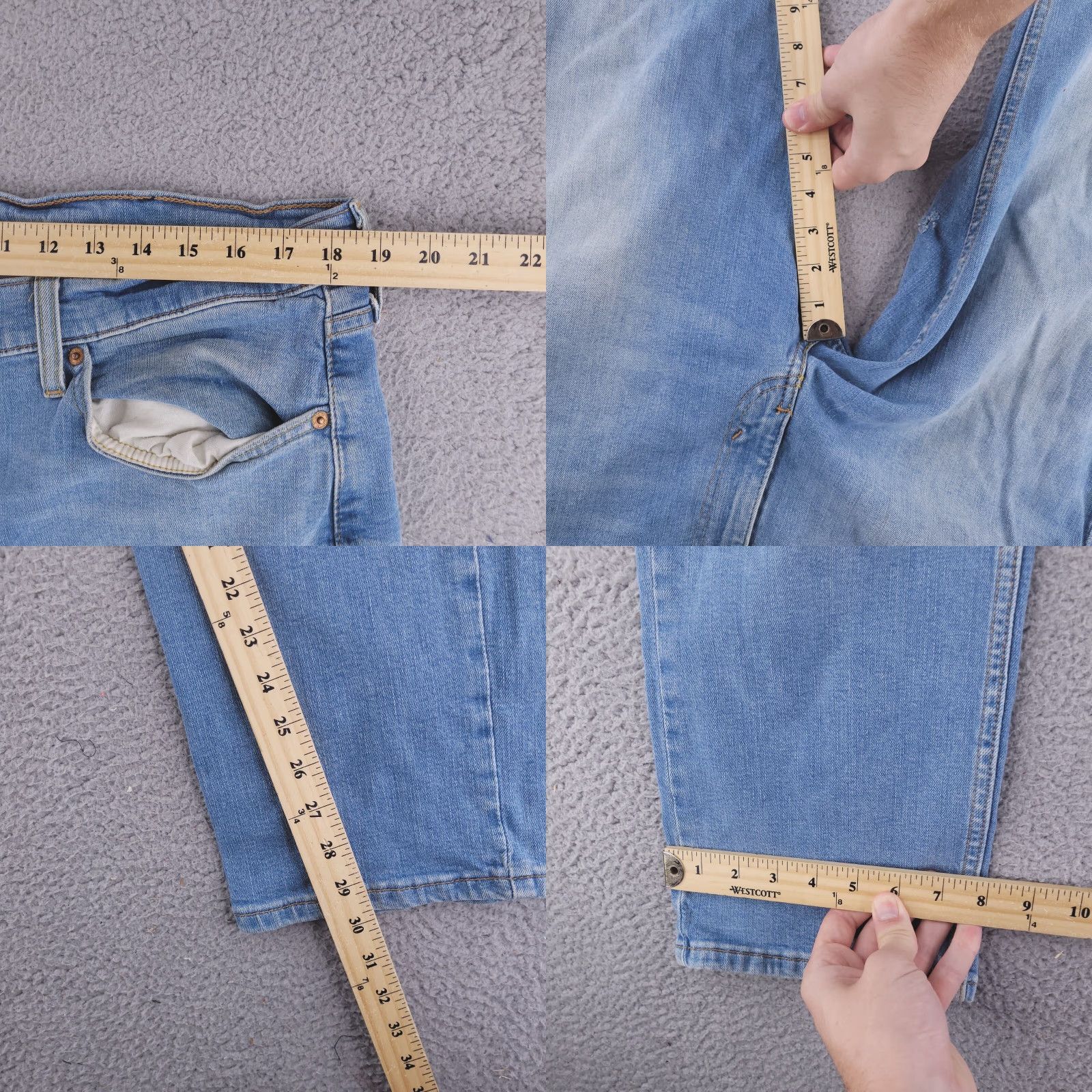 Levi's Levi's Jeans 36x30 Blue Stretch Straight Levi's 514 Mens Denim Jeans Straight Fit Regular Size 36 Color Blue Mens Size US 36 / EU 52 - 8 Thumbnail