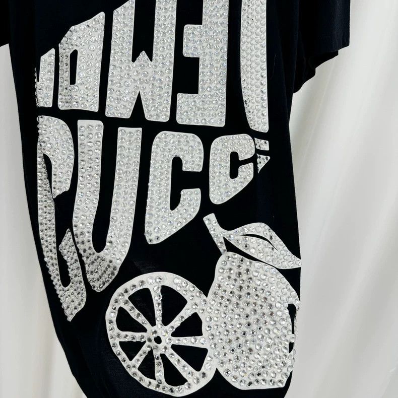 Gucci Gucci Heavy industry rhinestone letter short sleeves Size US XS / EU 42 / 0 - 4 Thumbnail