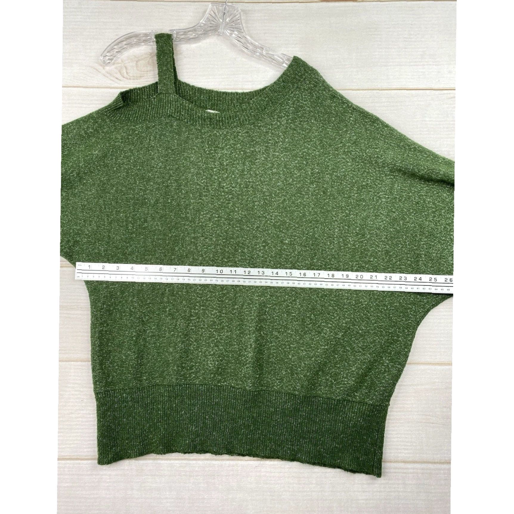 Vintage Maurices Sweater Womens 2XL Green Dolman 3/4 Sleeve Pullover Knit Stretchy Casual Classic Round Neck Shirt Men? Size XXL / US 16-18 / IT 52-54 - 5 Thumbnail
