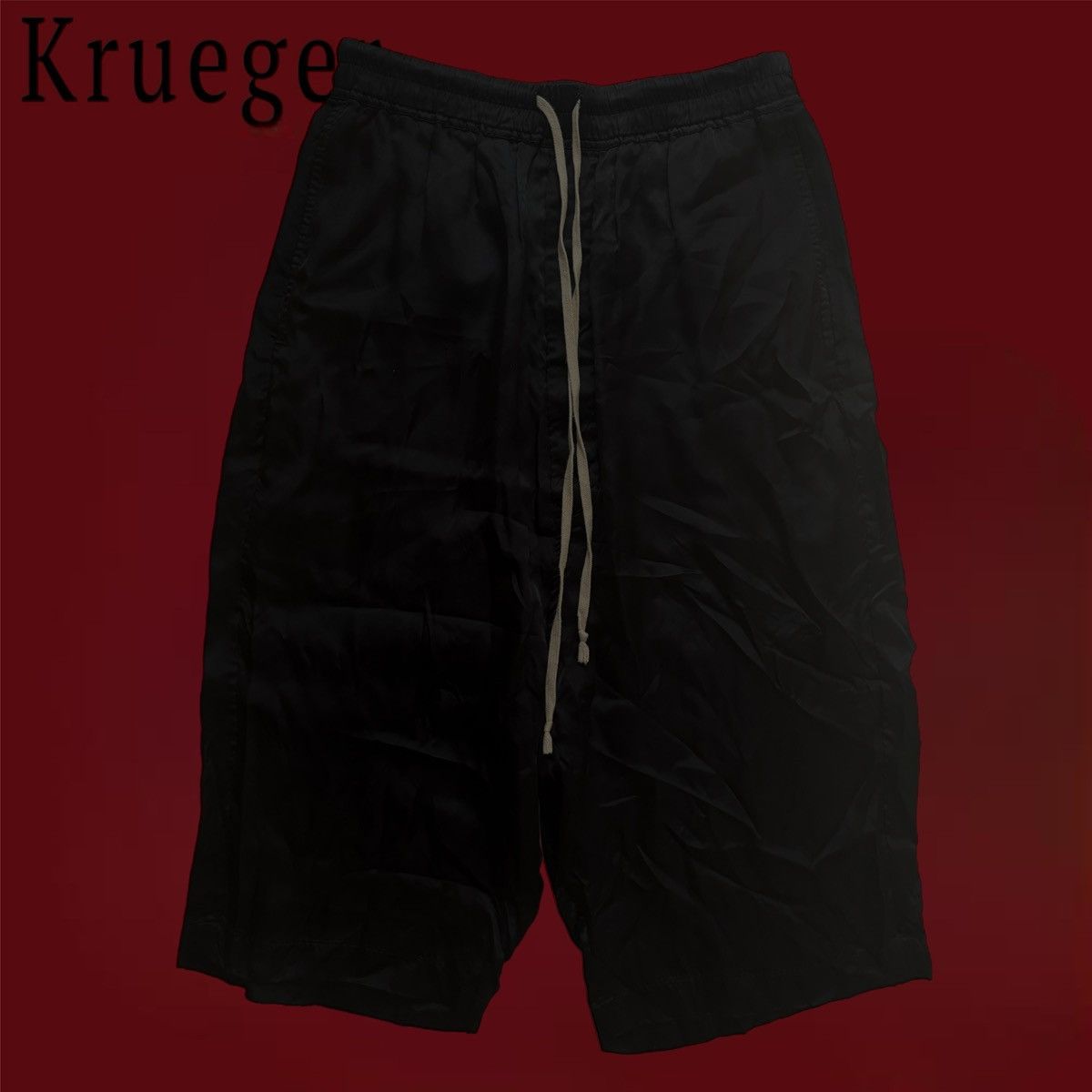 Rick Owens Rick Owens Drawstring Sarouel Cropped Pants Size US 30 / EU 46 - 1 Thumbnail