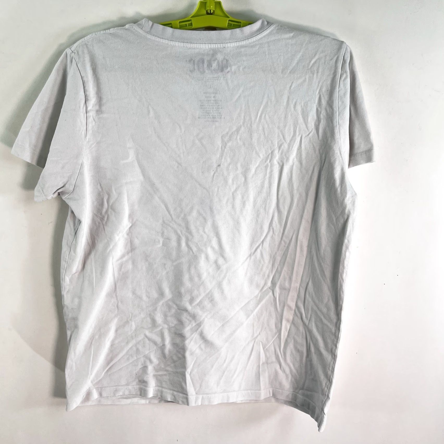 Olive AC/DC Graphic Print T-Shirt Adult Large White Music Rock 80s Mens Size US L / EU 52-54 / 3 - 3 Thumbnail