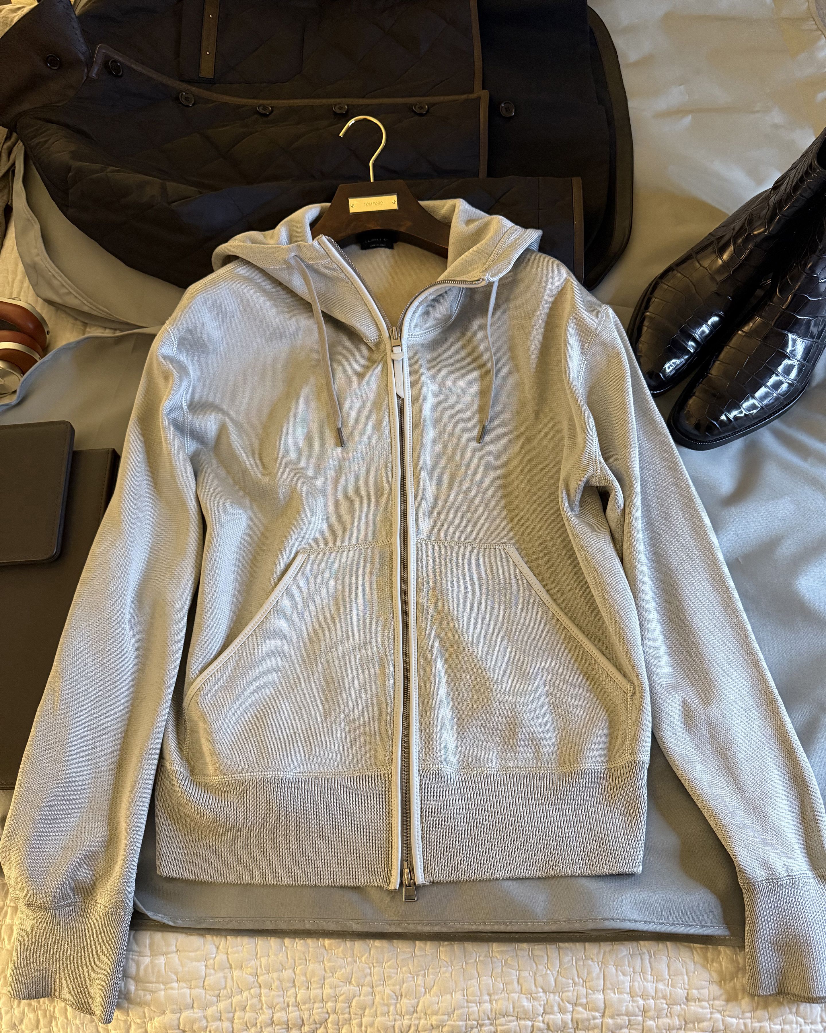 Tom Ford Best Dressed $3K w/Tax TOM FORD Silk Effect Leather Accents Size US XL / EU 56 / 4 - 16 Thumbnail