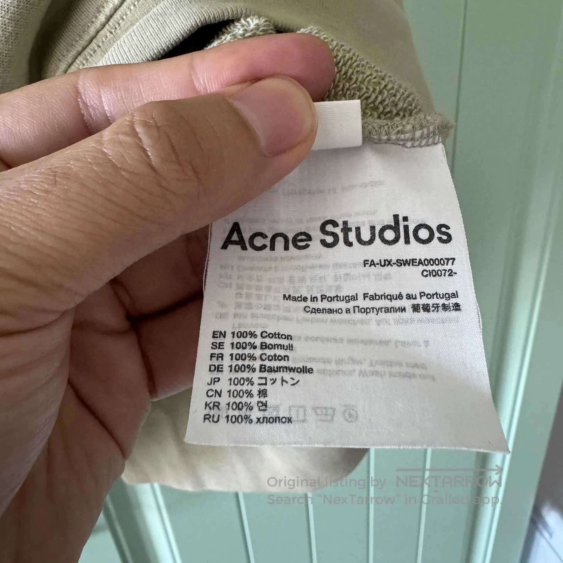 Acne Studios Acne Studios Classic Smiley Cotton Sweatshirt. Size US S / EU 44-46 / 1 - 5 Thumbnail