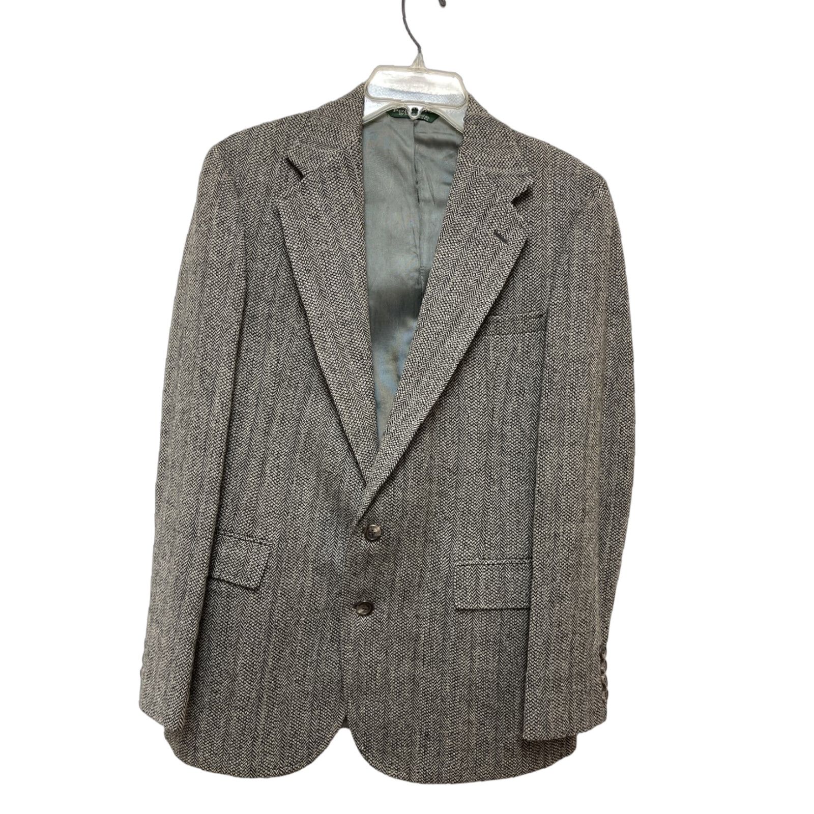 VTG Polo Ralph Lauren Blazer Women 20 Brown Stripe Button Up Long Sleeve Made USA