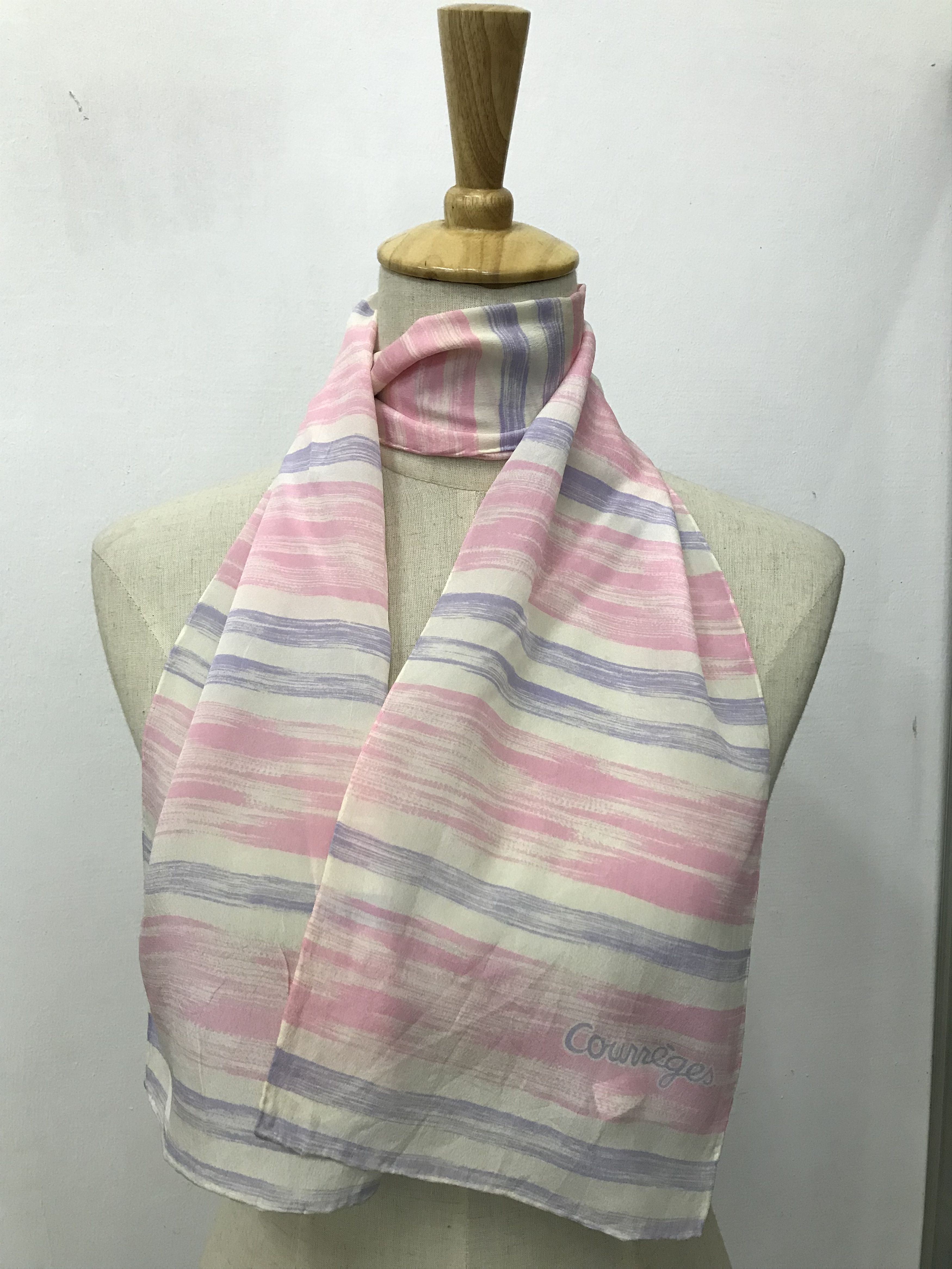 Courreges Vintage Courreges Silk Scarf Size ONE SIZE - 1 Thumbnail