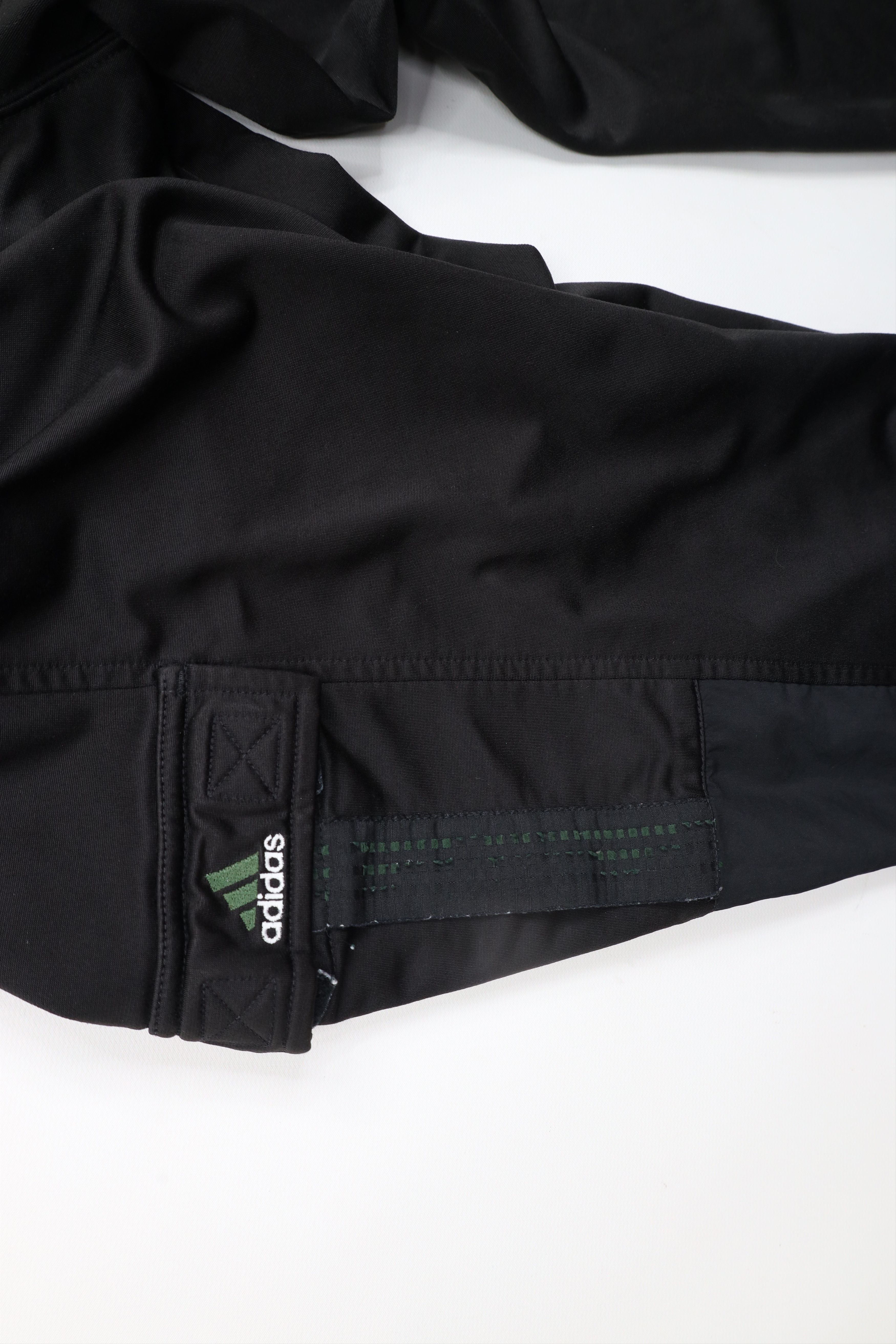 Adidas × Vintage Vintage 90s Adidas Spell Out Wide Leg Cargo Sweatpants Black Size US 38 / EU 54 - 6 Thumbnail