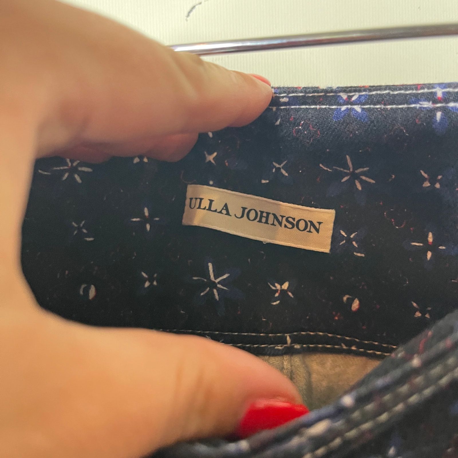Ulla Johnson ULLA JOHNSON High waist cropped wide leg Ellis Jeans Floral Size 27" / US 4 / IT 40 - 3 Thumbnail