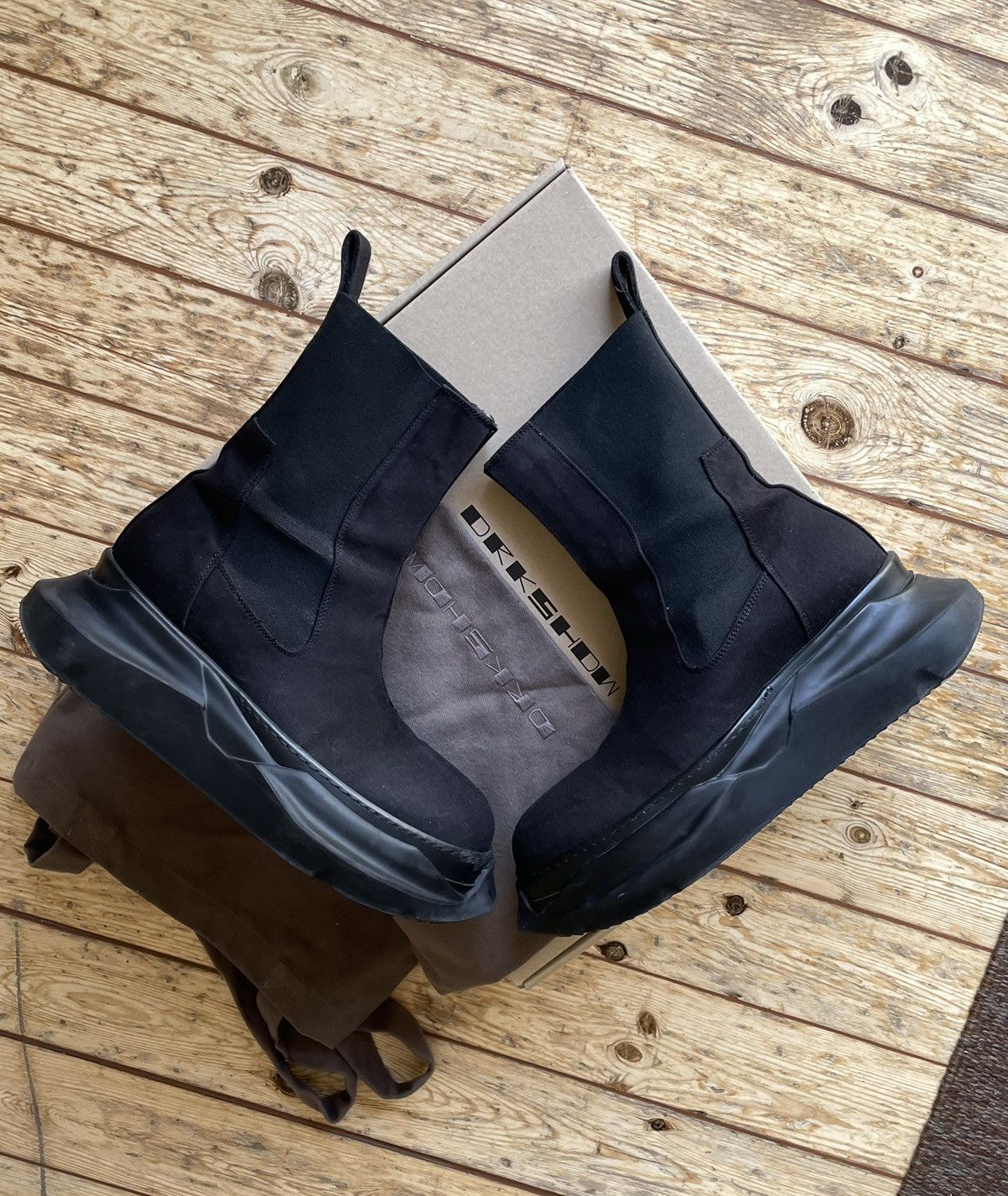 Rick Owens Rick Owens Platform Sliver Beatle Boot | Grailed