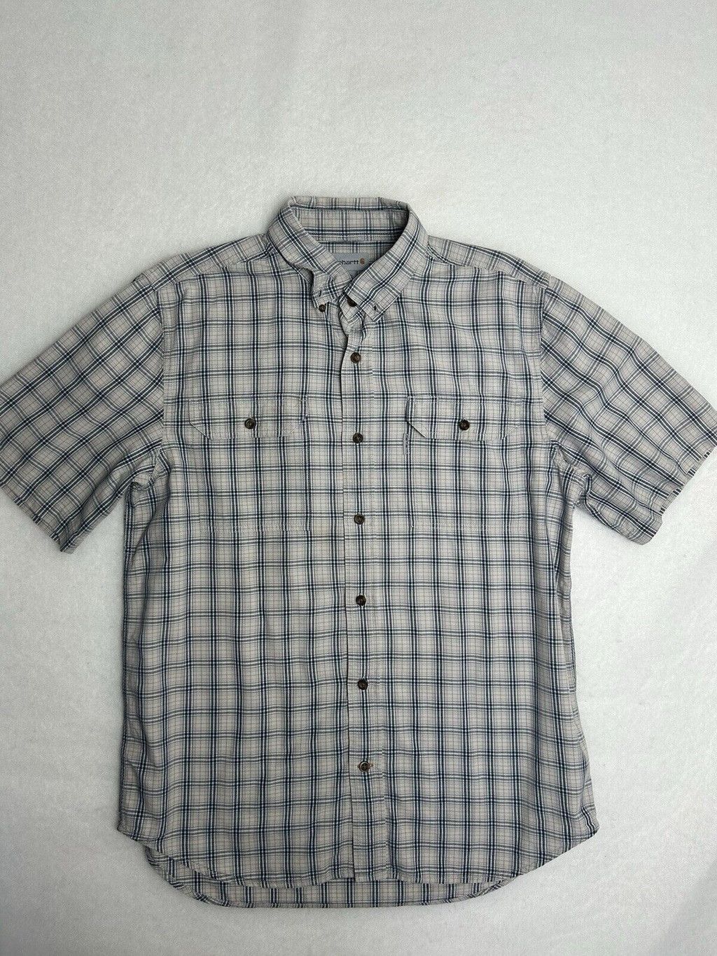 Carhartt Carhartt LG Plaid Button Down Short Sleeve Shirt Relaxed Size US L / EU 52-54 / 3 - 1 Thumbnail