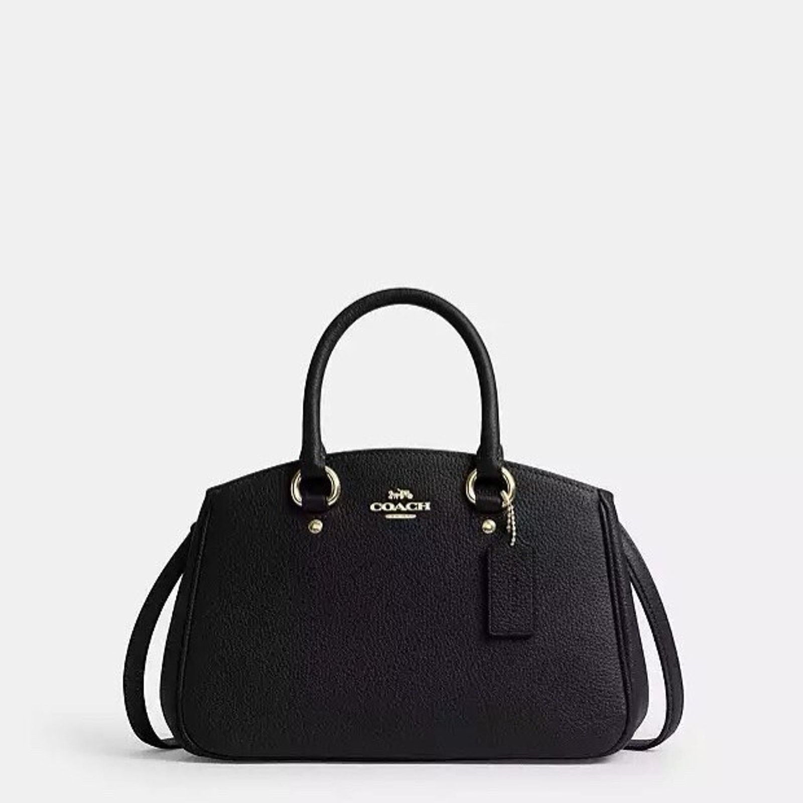 Coach NWT Coach Savannah Leather Carryall Satchel CAL54 Gold/Black Size ONE SIZE - 6 Thumbnail