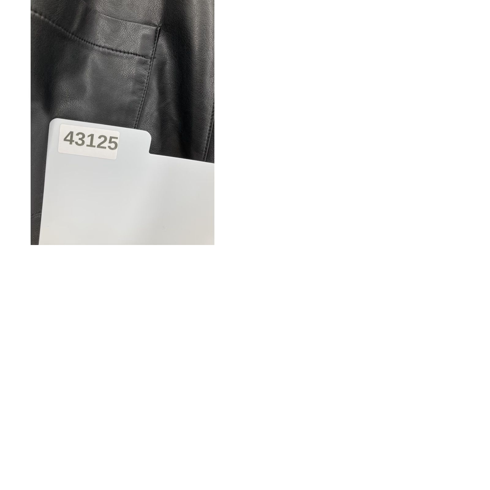 Vintage Pilcro Pants Womens XL Black Faux Leather Cropped Wide-Leg Elastic Waist Pull On Size 40" / US 18 - 9 Thumbnail