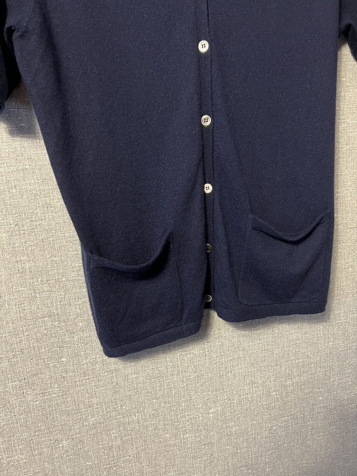 Allude Allude Cashmere Button Up Cardigan Short Sleeve Sweater Size L / US 10 / IT 46 - 7 Thumbnail
