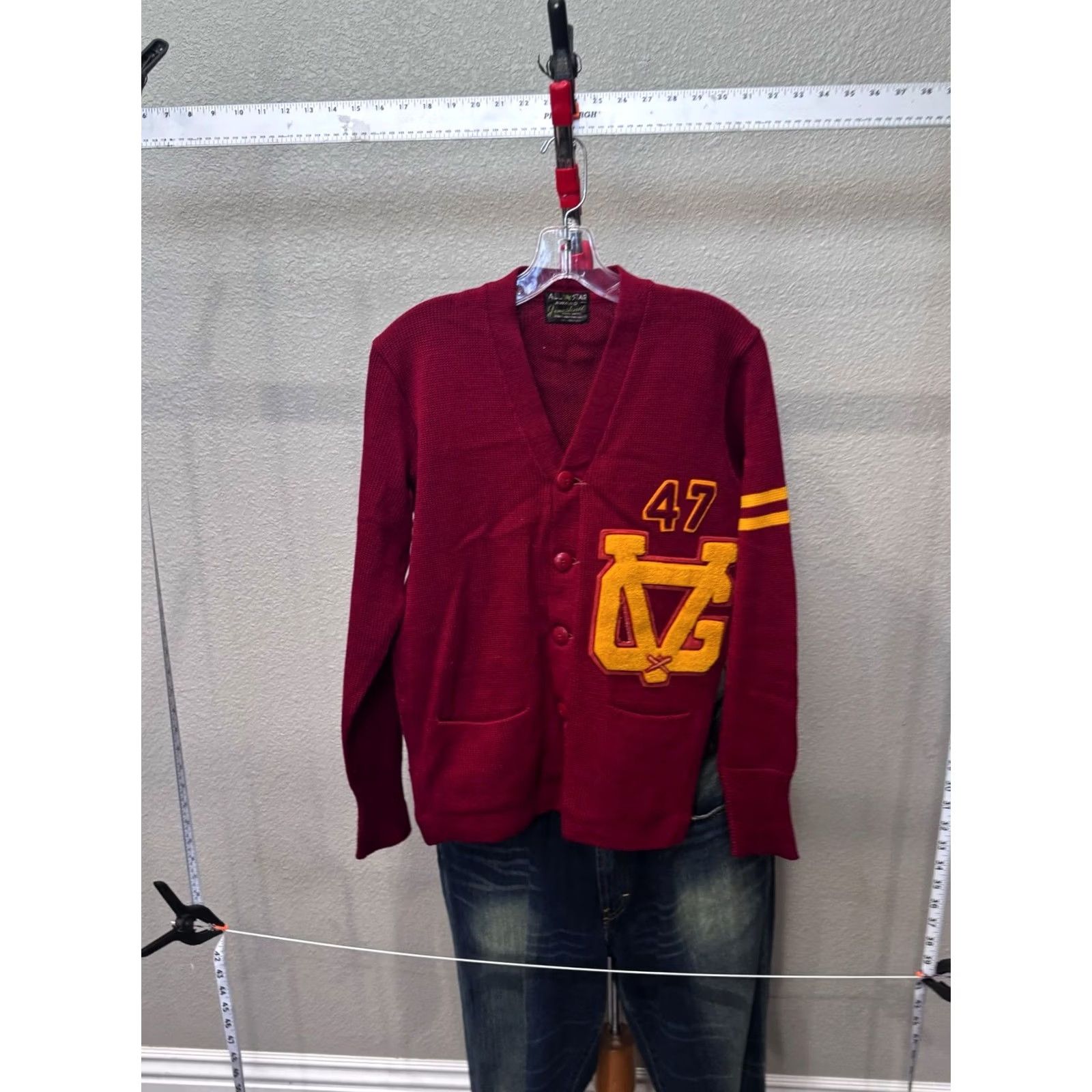 Valstar VTG Rugged All Star Award 47 Varsity SWEATER XS Men Multicolor Sweatshirt Sweater XS Mens Size US XS / EU 42 / 0 - 3 Thumbnail