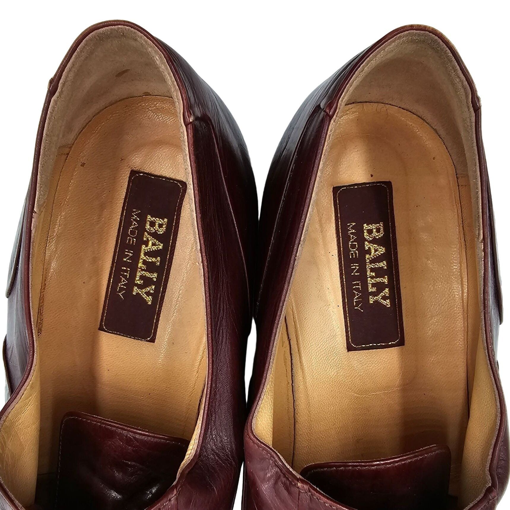 Bally Vintage Bally Italy Dress Shoes Men's 10.5 Burgundy Calfskin Size US 10.5 / EU 43-44 - 10 Thumbnail