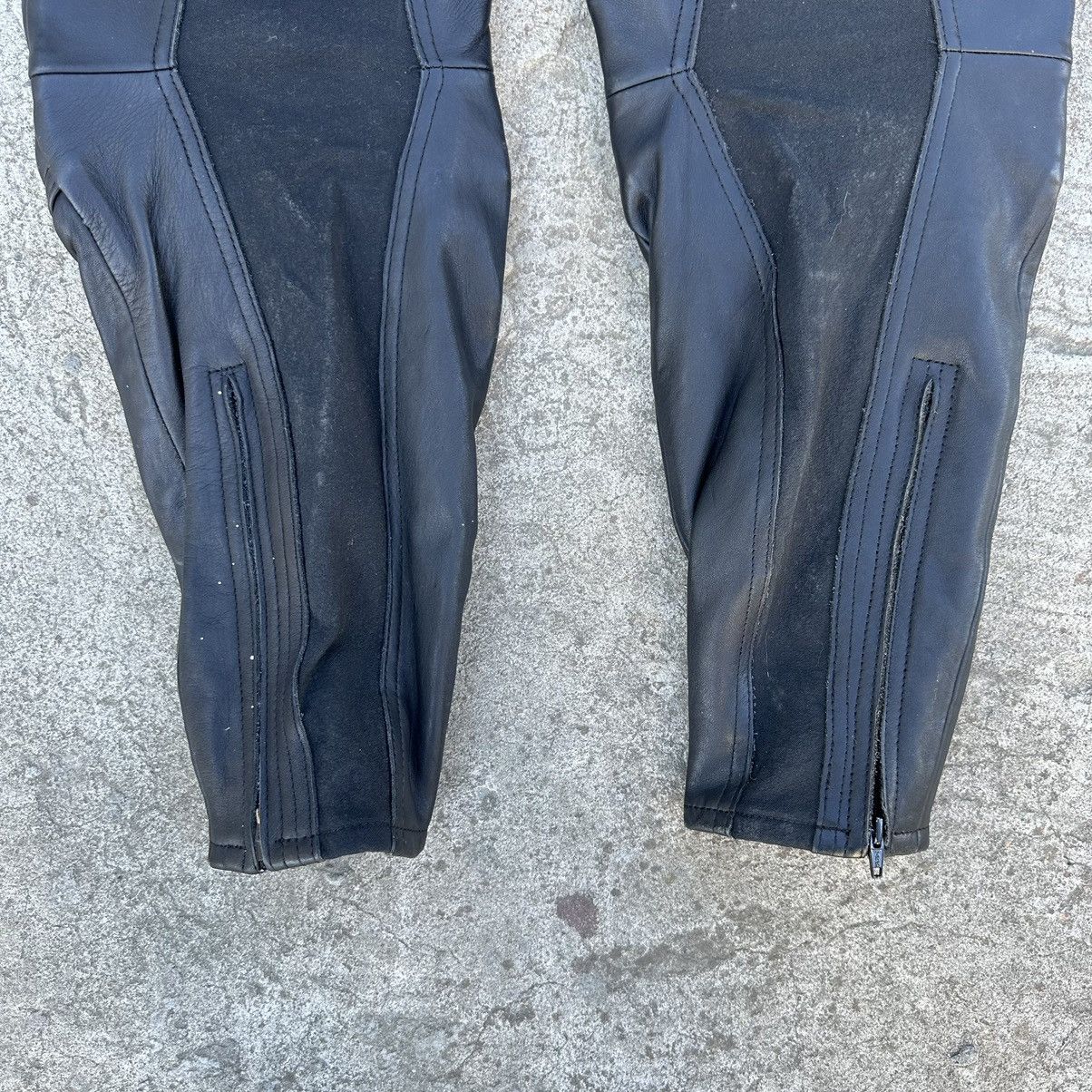 Vintage Vintage Moto Leather Pants IDCS Women’s 00s Y2K Size 34" / US 12 / IT 48 - 7 Thumbnail