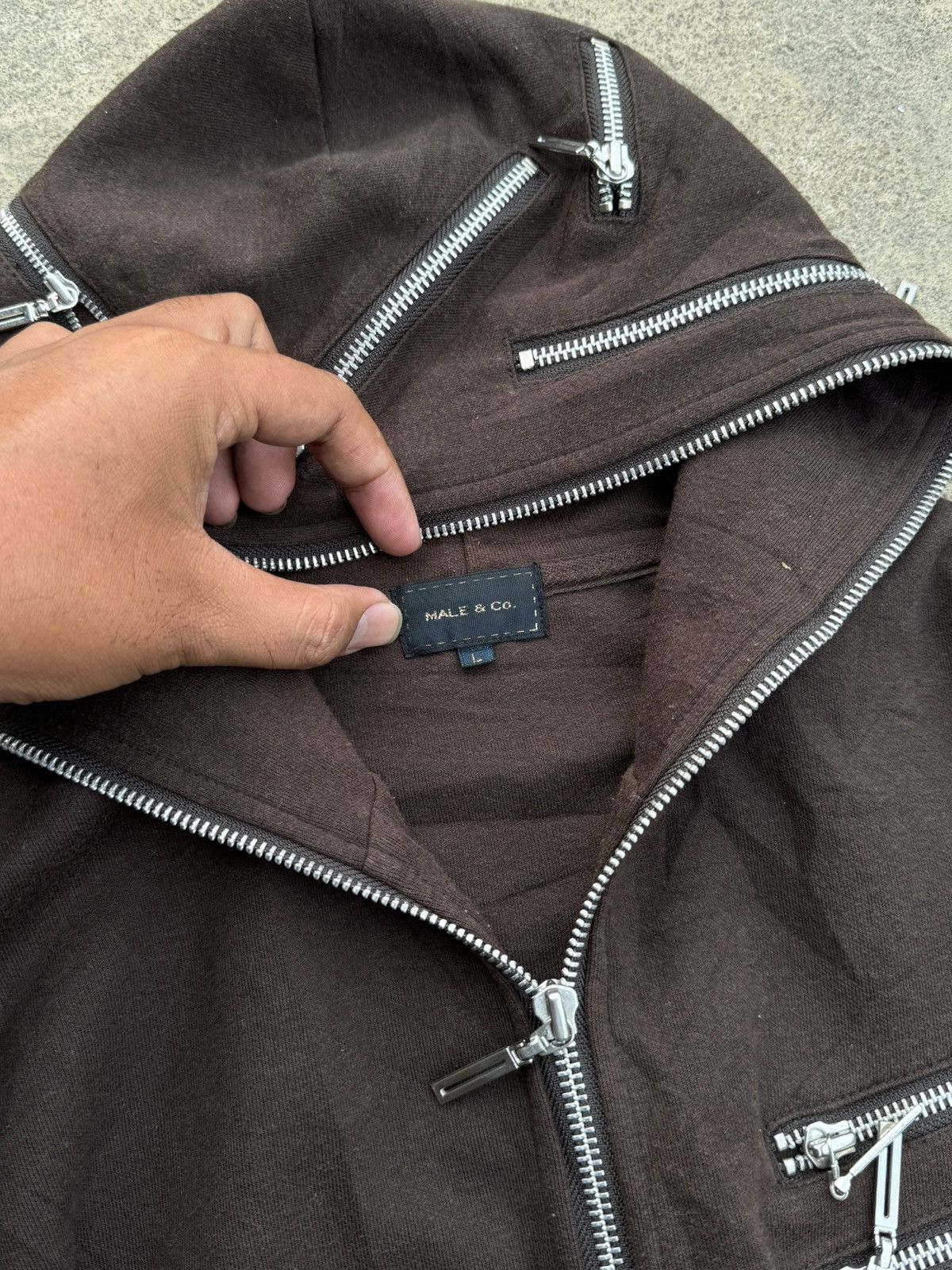 14th Addiction Multi Zipper Hoodie Male&co Goa Japanese Styled Size US L / EU 52-54 / 3 - 5 Thumbnail