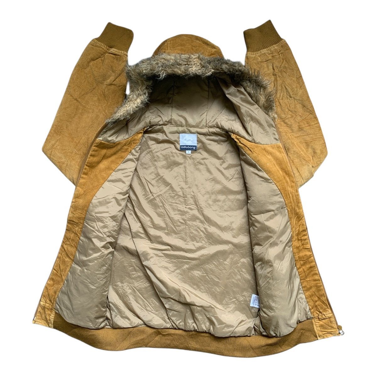 Billabong Rare Design Corduroy Billabong Hoodie Jackets Size M / US 6-8 / IT 42-44 - 3 Thumbnail