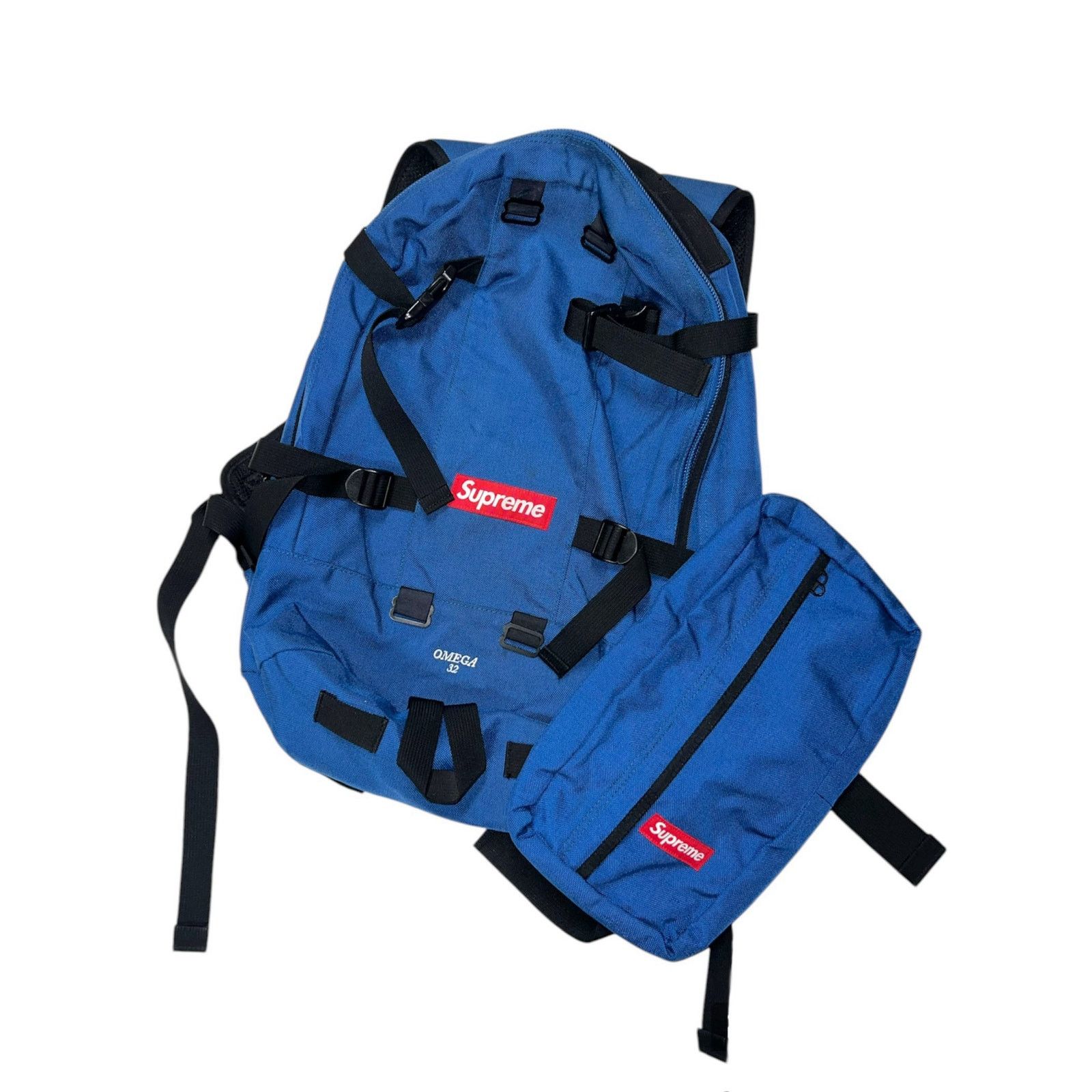 Supreme Fw12 Omega 32 Backpack And Crossbody Bag in Blue, Men's