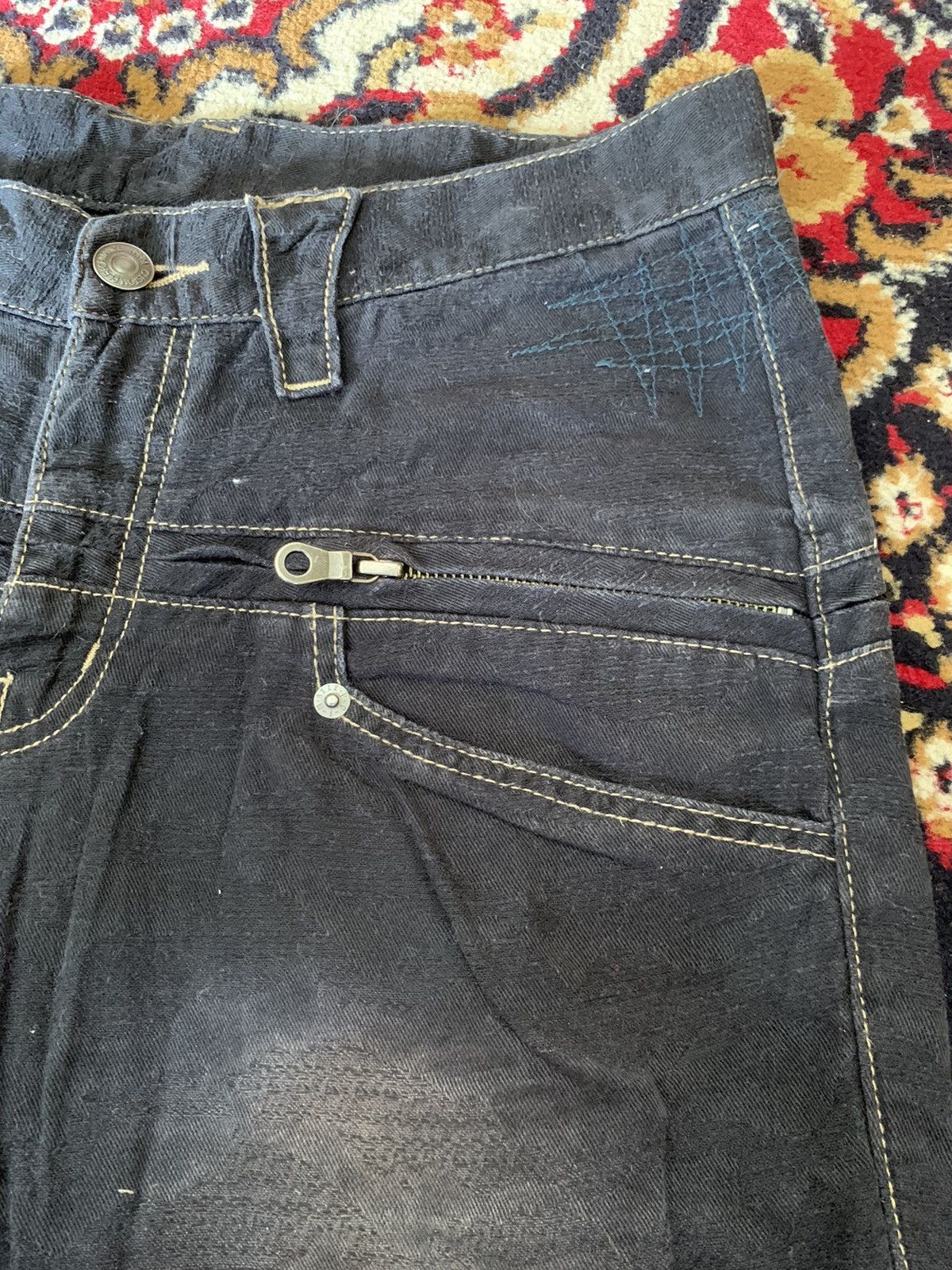 PPFM PPFM Buckel Back Distressed Denim Size US 30 / EU 46 - 6 Thumbnail